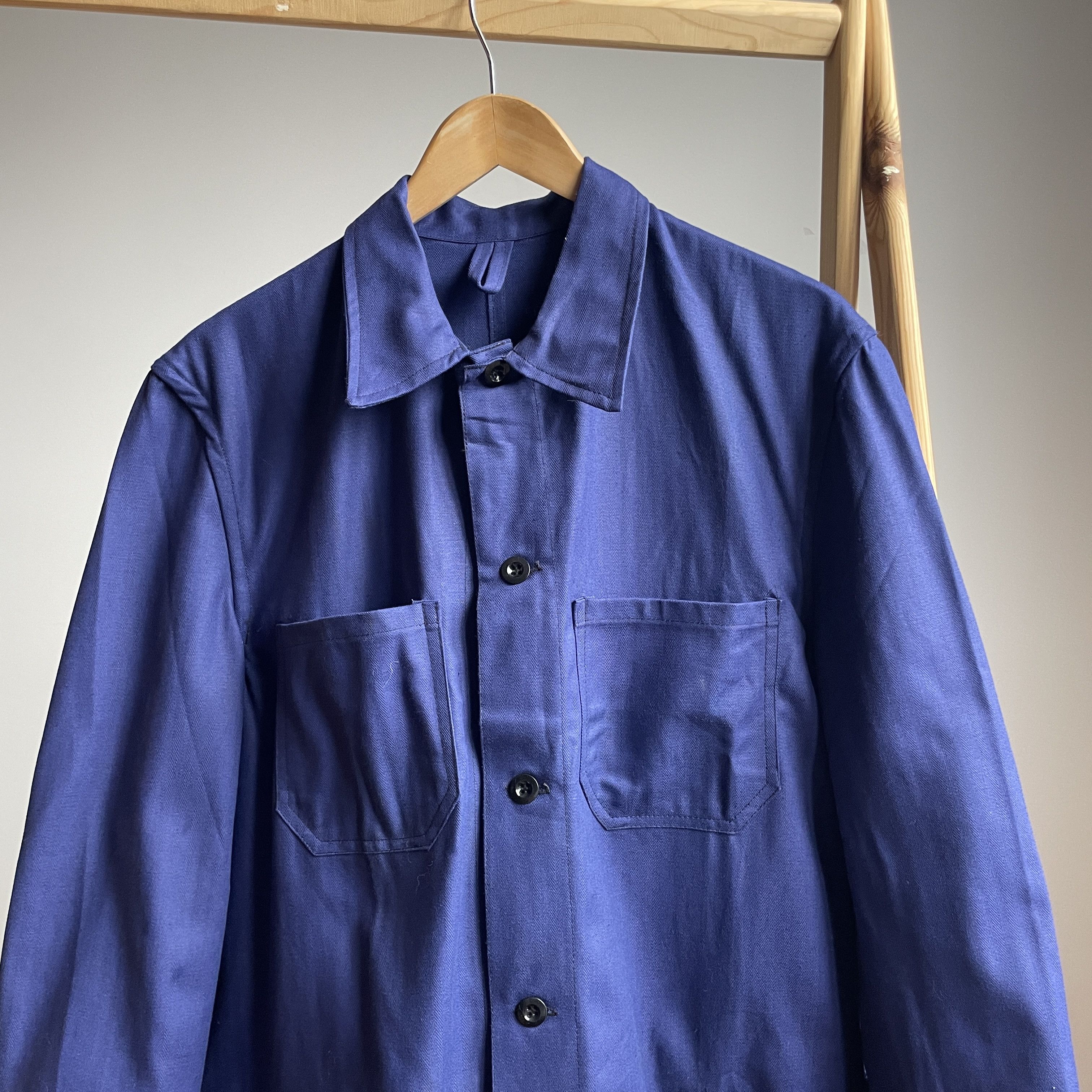 Vintage Deadstock Vintage 80's HBT Franz Weiss Austrian Work Jacket Size US L / EU 52-54 / 3 - 3 Thumbnail