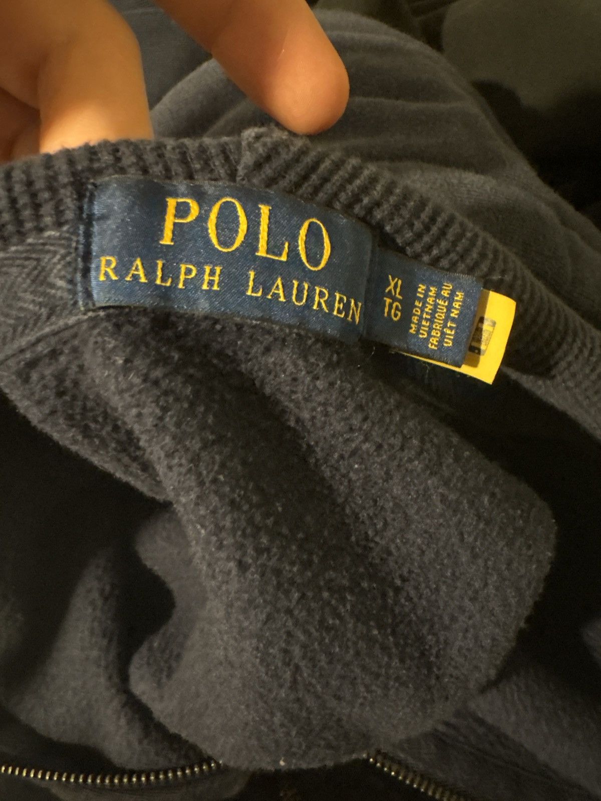 Polo Ralph Lauren Polo Raulph Lauren Navy Blue Hoodie Size US XL / EU 56 / 4 - 2 Thumbnail