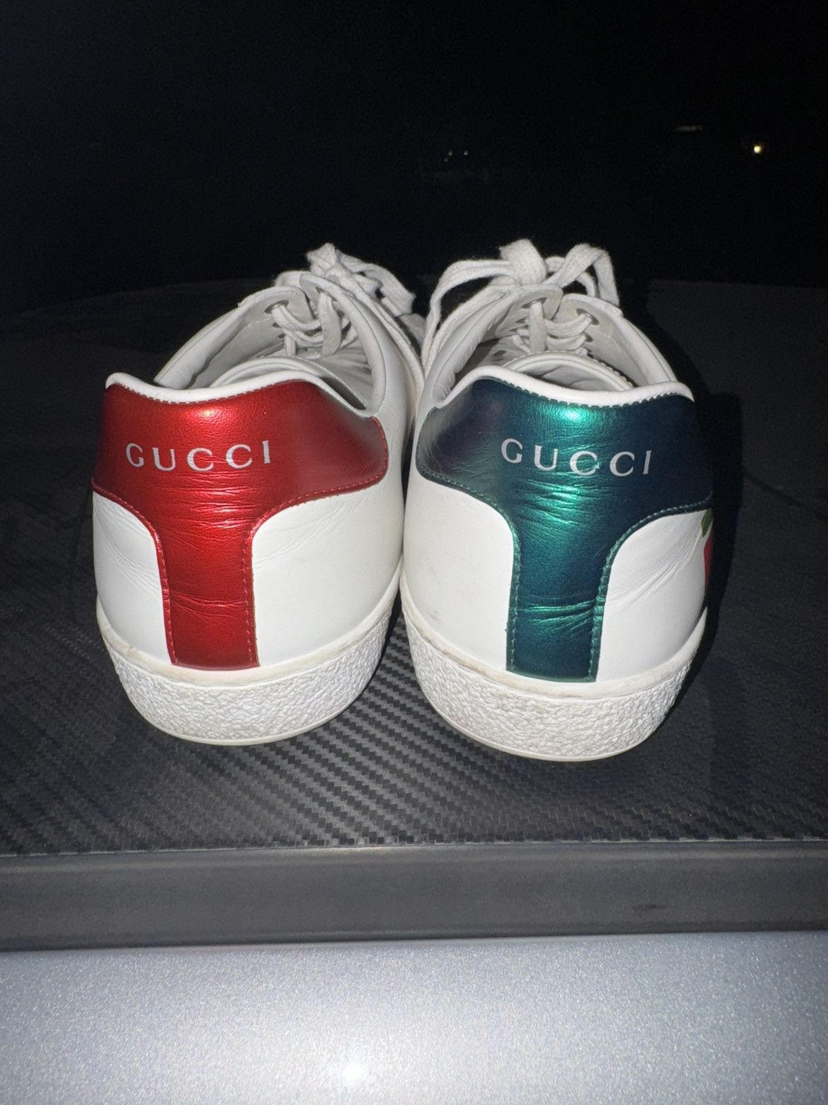 Gucci Gucci Ace Interlocking G sneakers white green red Size US 9 / EU 42 - 4 Thumbnail