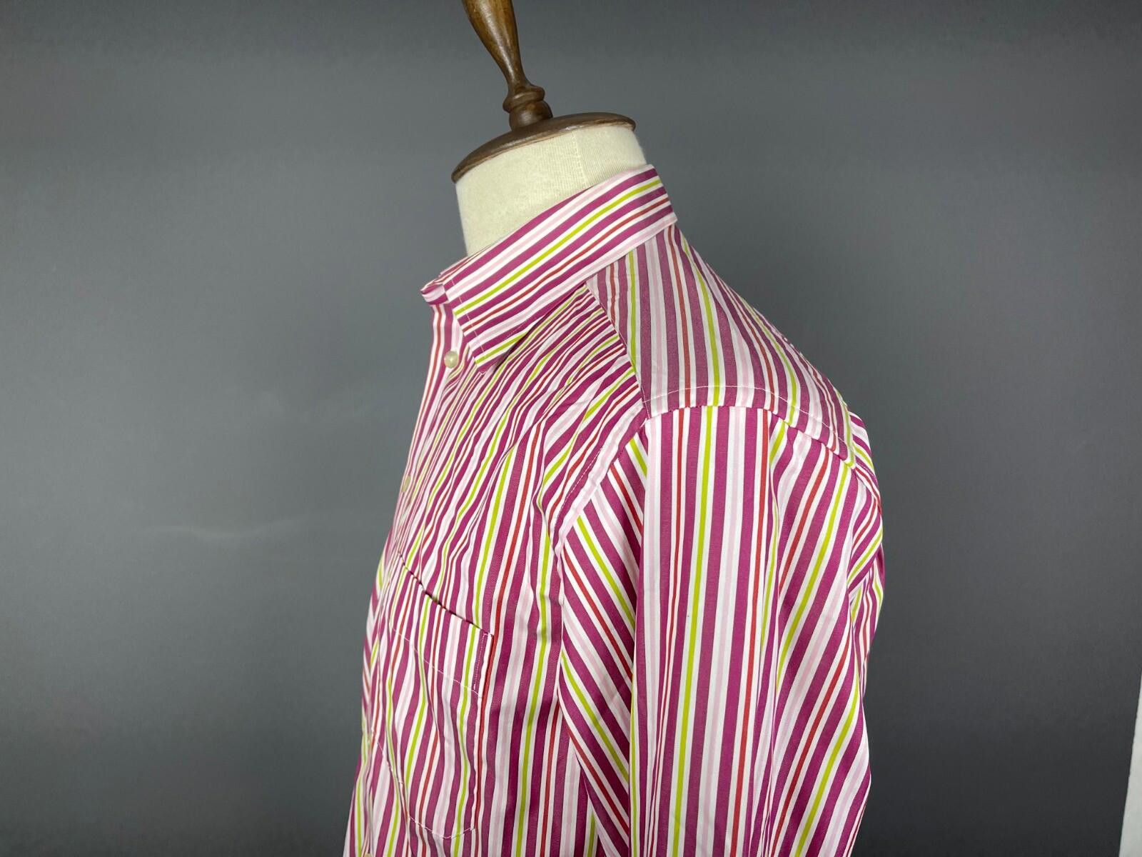 Eton Eton Ganghester Coloured Stripe Shirt Size 16 / 41 / L Size US M / EU 48-50 / 2 - 6 Thumbnail