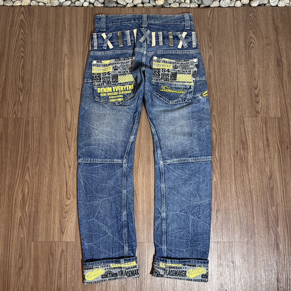 Hysteric Glamour × Japanese Brand Dominate Handcrafted Double Waist Denim Size US 31 - 2 Thumbnail