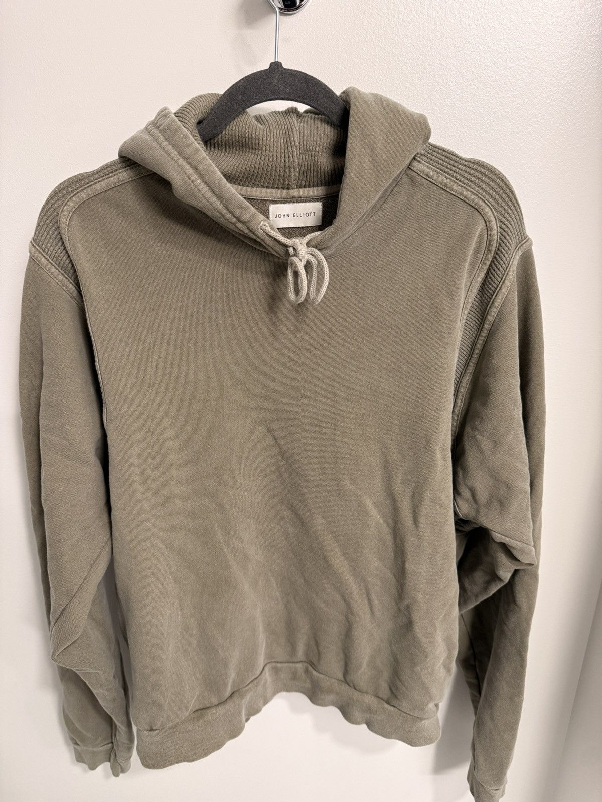John Elliott John Elliott Vintage Wash Green Hoodie XL Size US XL / EU 56 / 4 - 1 Thumbnail