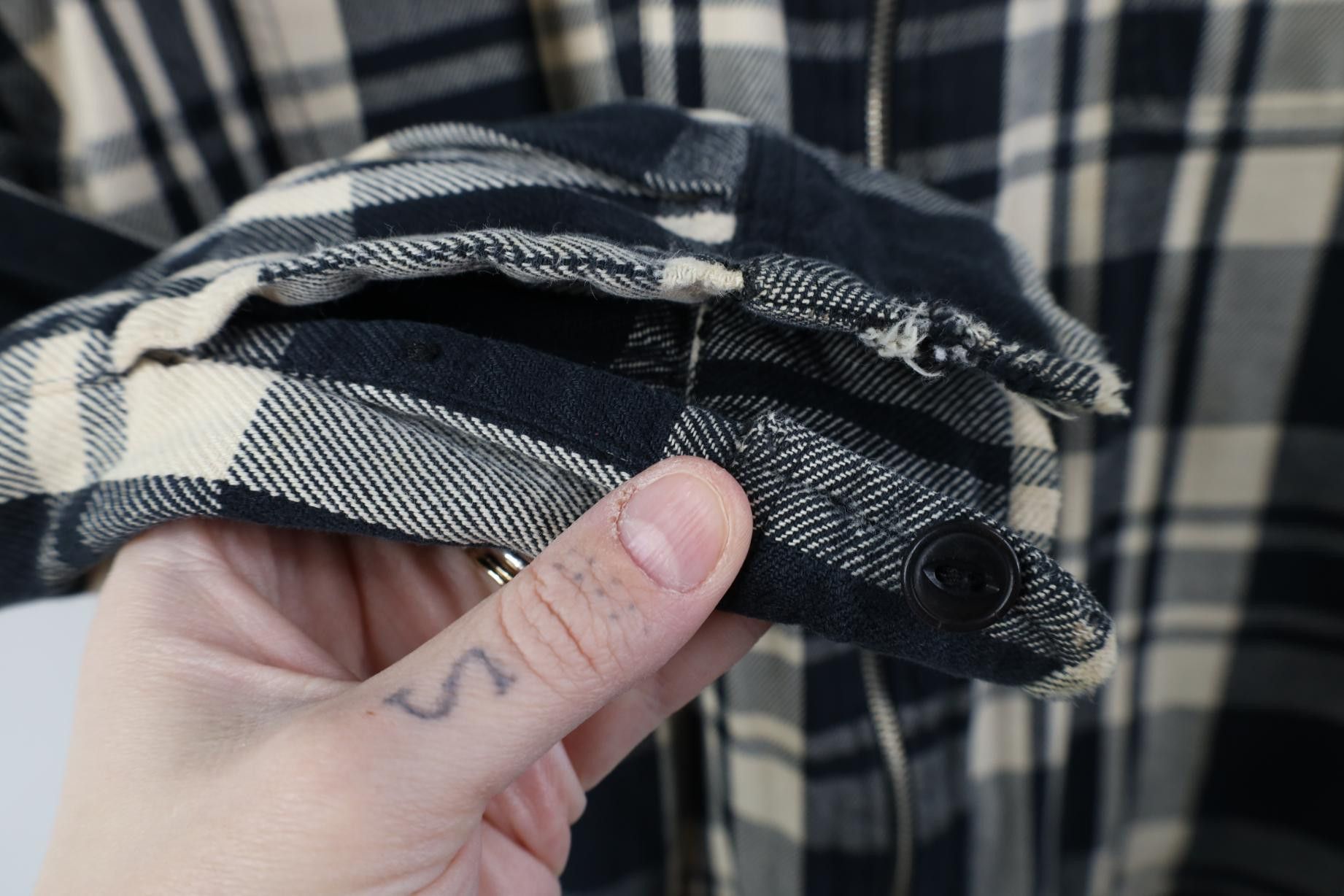 Polo Ralph Lauren Vintage 90s Ralph Lauren Spell Out Flannel Shirt Zip Jacket Size M / US 6-8 / IT 42-44 - 10 Thumbnail