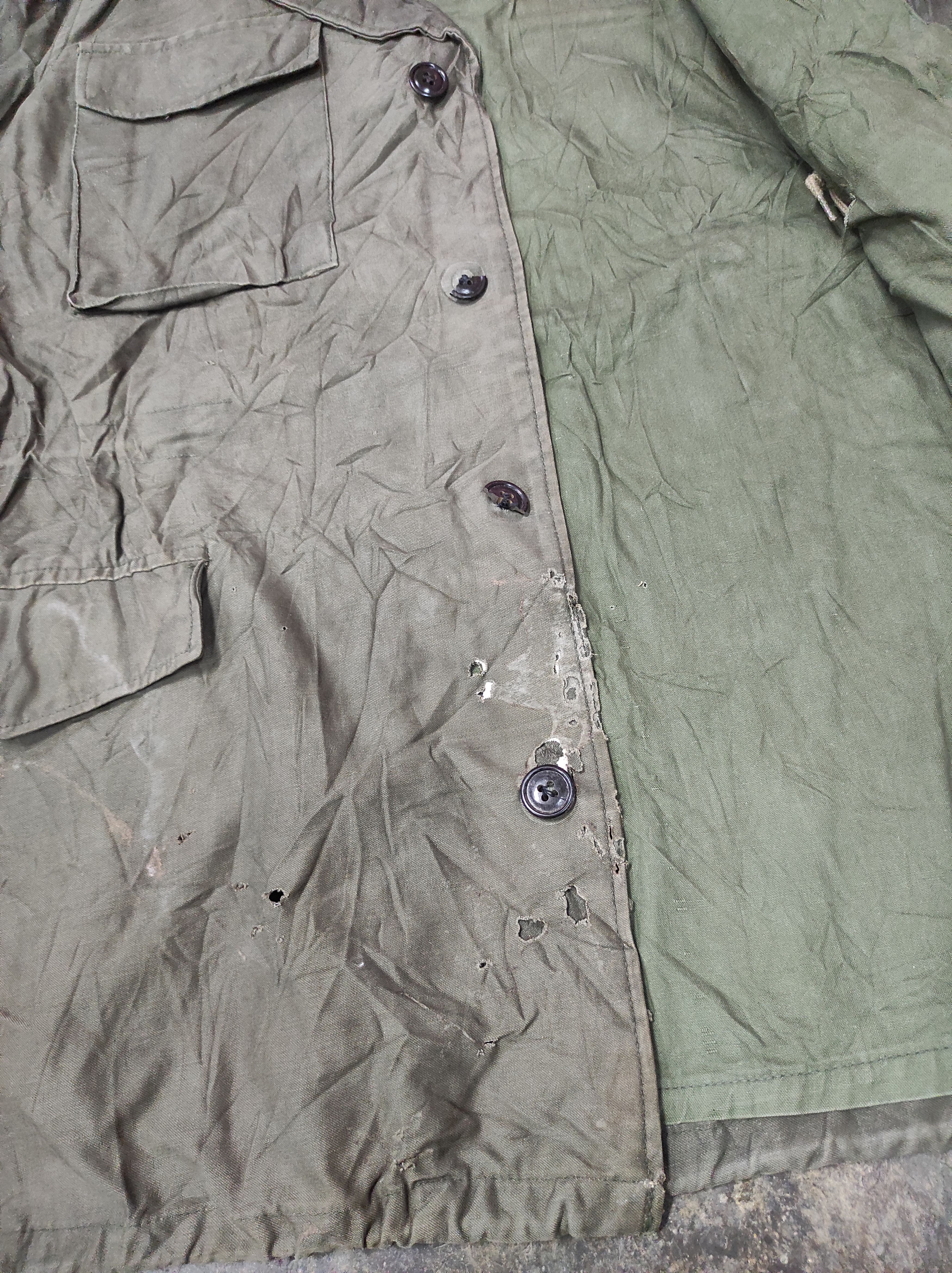 Vintage RARE VTG ARMY MILITARY DISTRESSED JACKET Size US L / EU 52-54 / 3 - 6 Thumbnail