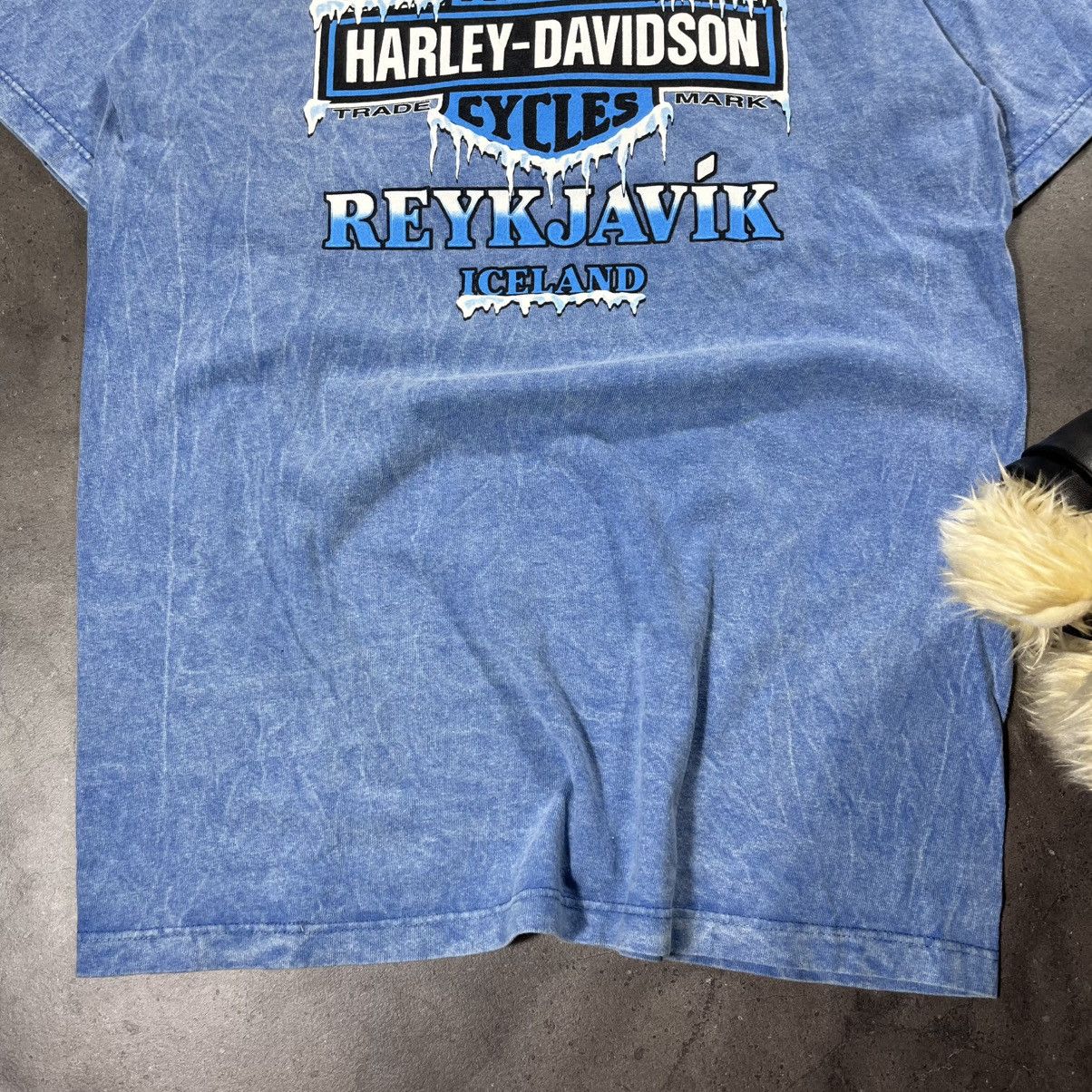 Harley Davidson Vintage 90s Harley Davidson Moto Biker Reykjavik Tee Tshirt Size US M / EU 48-50 / 2 - 14 Thumbnail