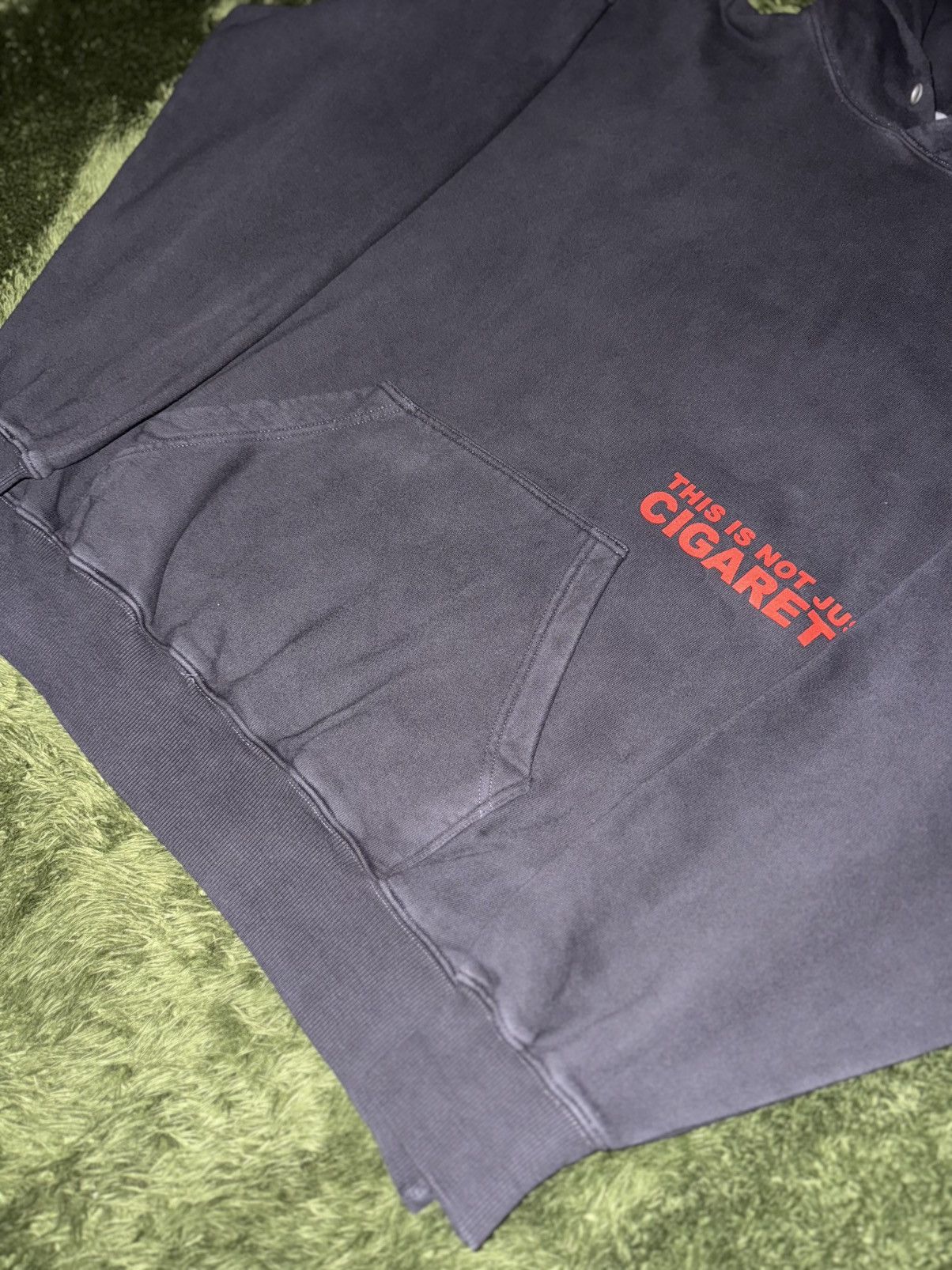 Japanese Brand [2] Sandpiper Cigarette Graphic Print Washed Hoodie Black Size US XL / EU 56 / 4 - 2 Thumbnail