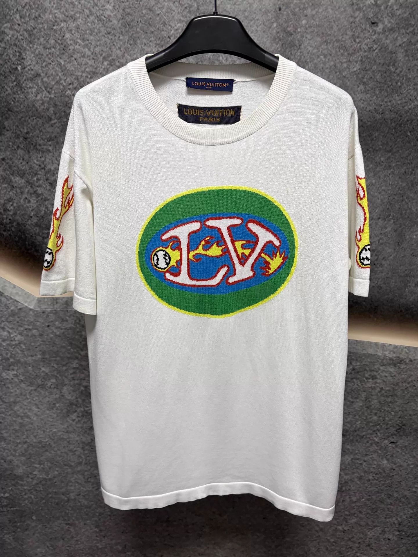 Louis Vuitton LV men's white short-sleeve T-shirt XL Size US XL / EU 56 / 4 - 1 Thumbnail