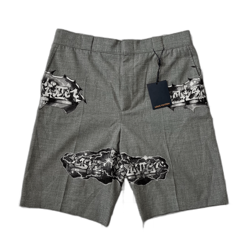 Louis Vuitton LV Louis Vuitton Graffiti Pattern Shorts Size 44 Size US 44 / EU 60 - 1 Thumbnail