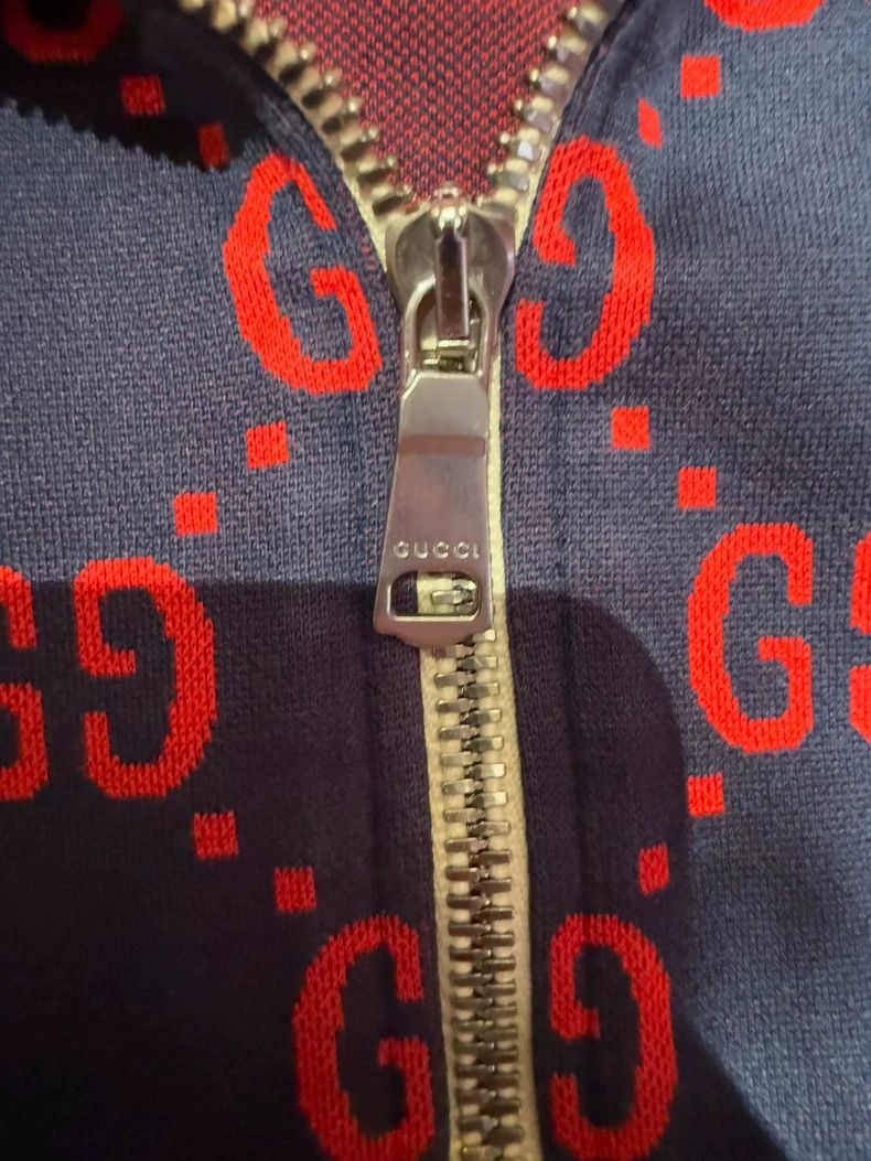 Gucci Gucci Classic GG cotton jacquard stand-up collar zipper lon Size US L / EU 52-54 / 3 - 7 Thumbnail