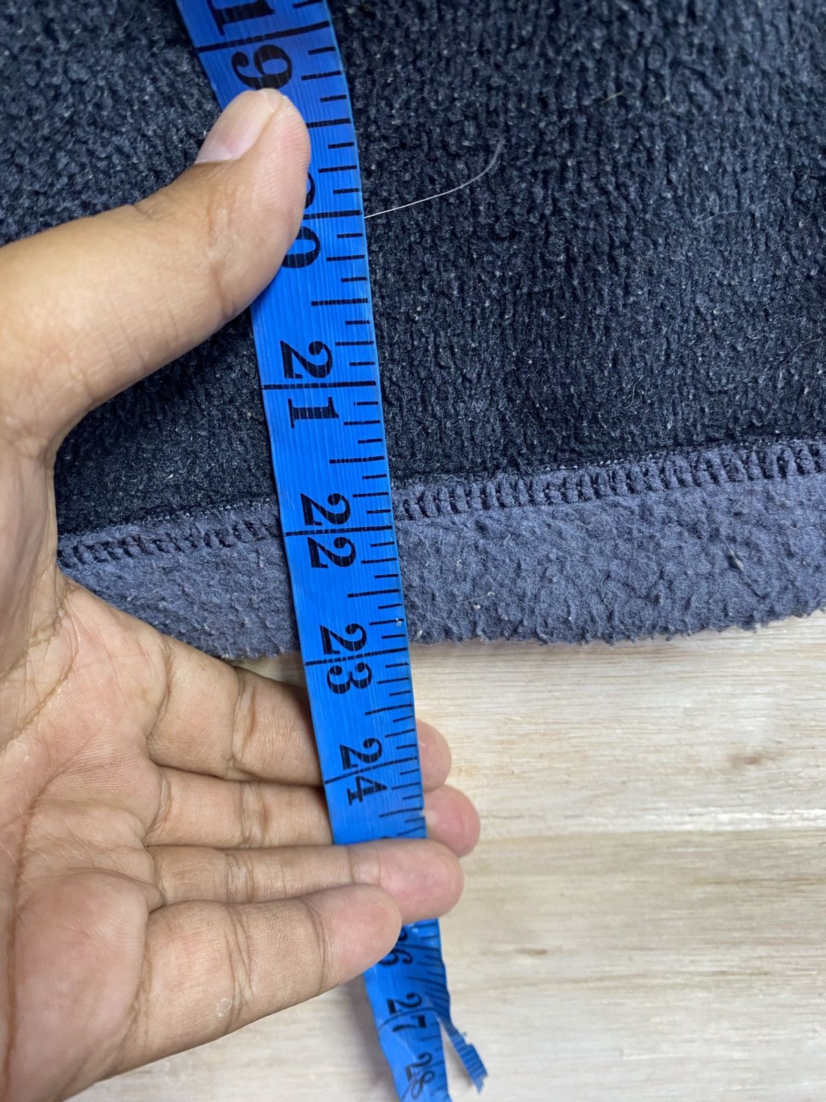 Patagonia vintage Patagonia Synchilla fleece jacket with hood in navy Size US S / EU 44-46 / 1 - 5 Thumbnail