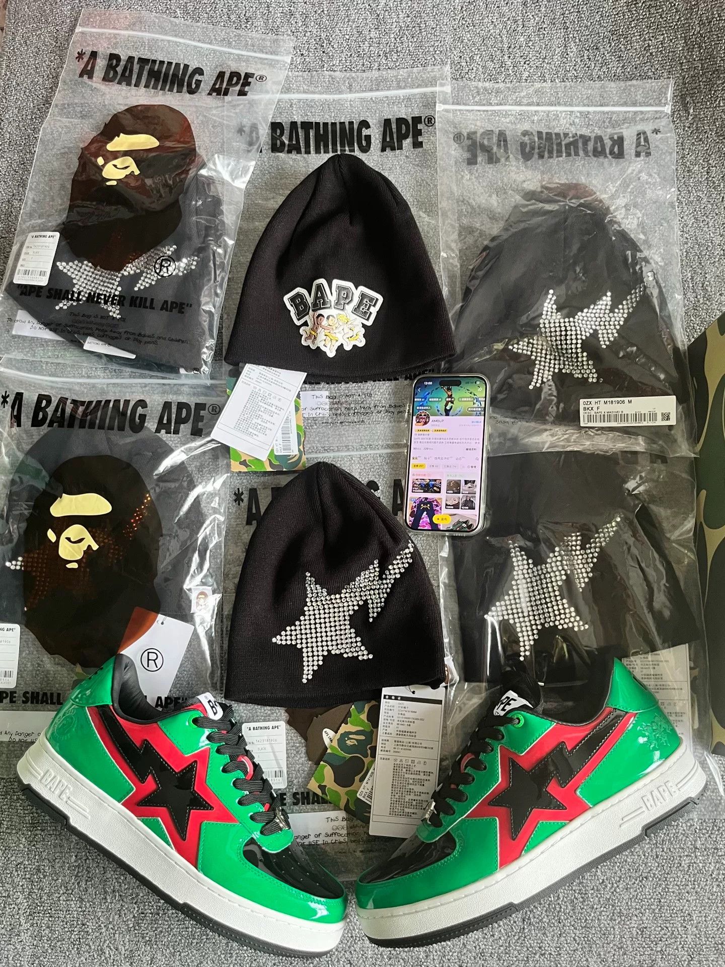 Bape Bape Collab Hat L Men Size ONE SIZE - 1 Preview