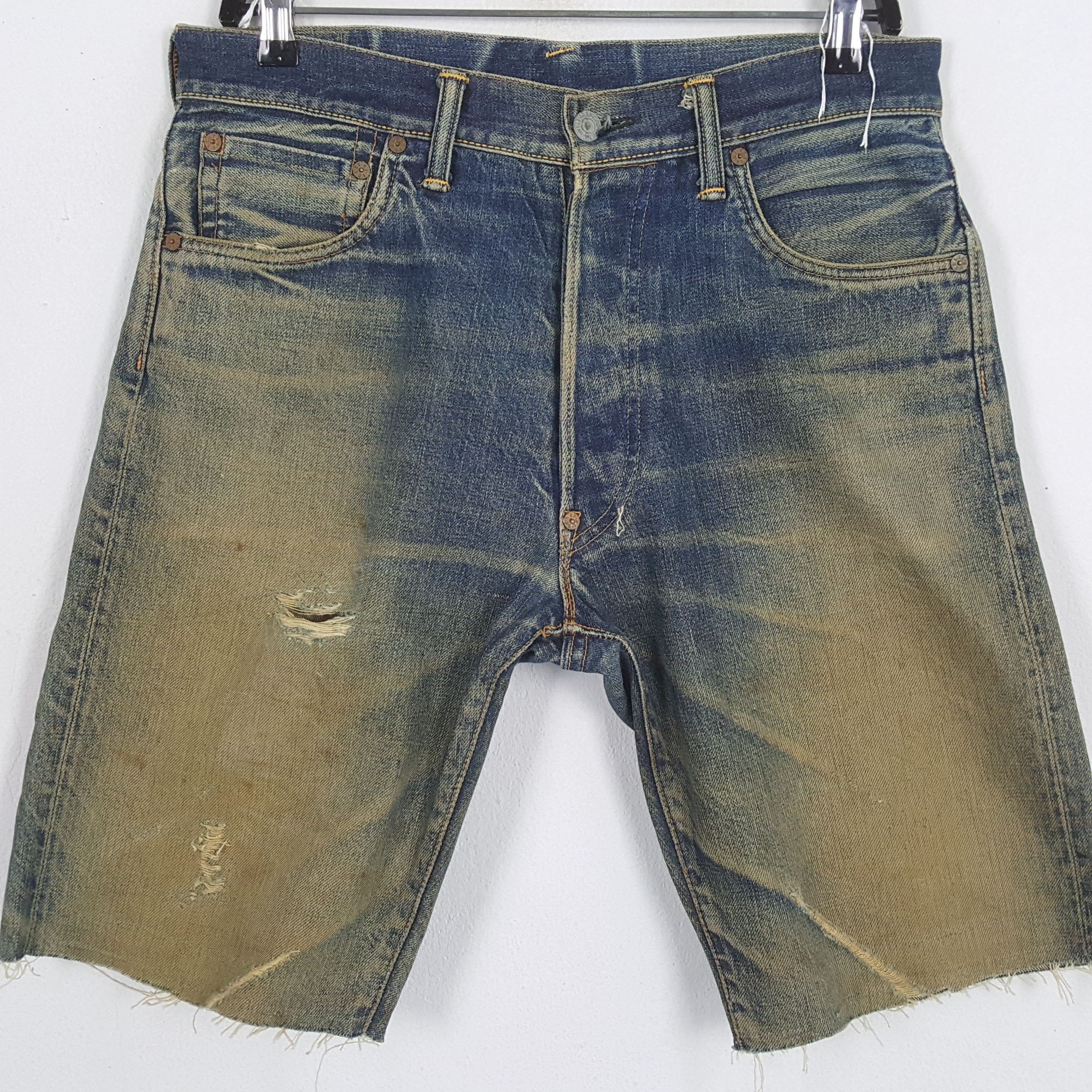 Japanese Brand × Vintage EVIS Japanese Brand Custom Daicock Short Jeans Size US 31 - 4 Thumbnail