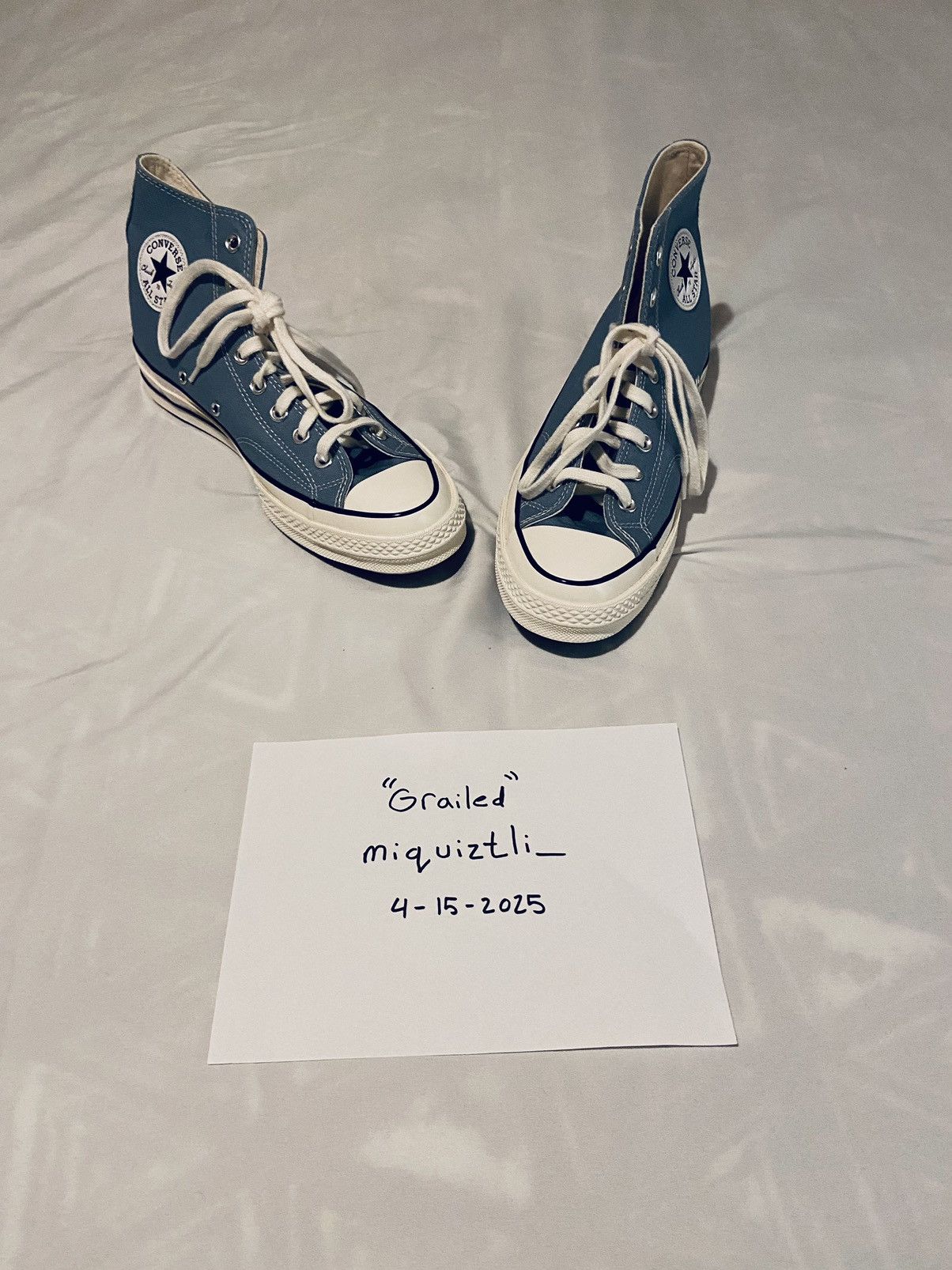 Converse CONVERSE CHUCK 70 HI - BLUE /EGRET/BLACK Size US 9.5 / EU 42-43 - 5 Thumbnail
