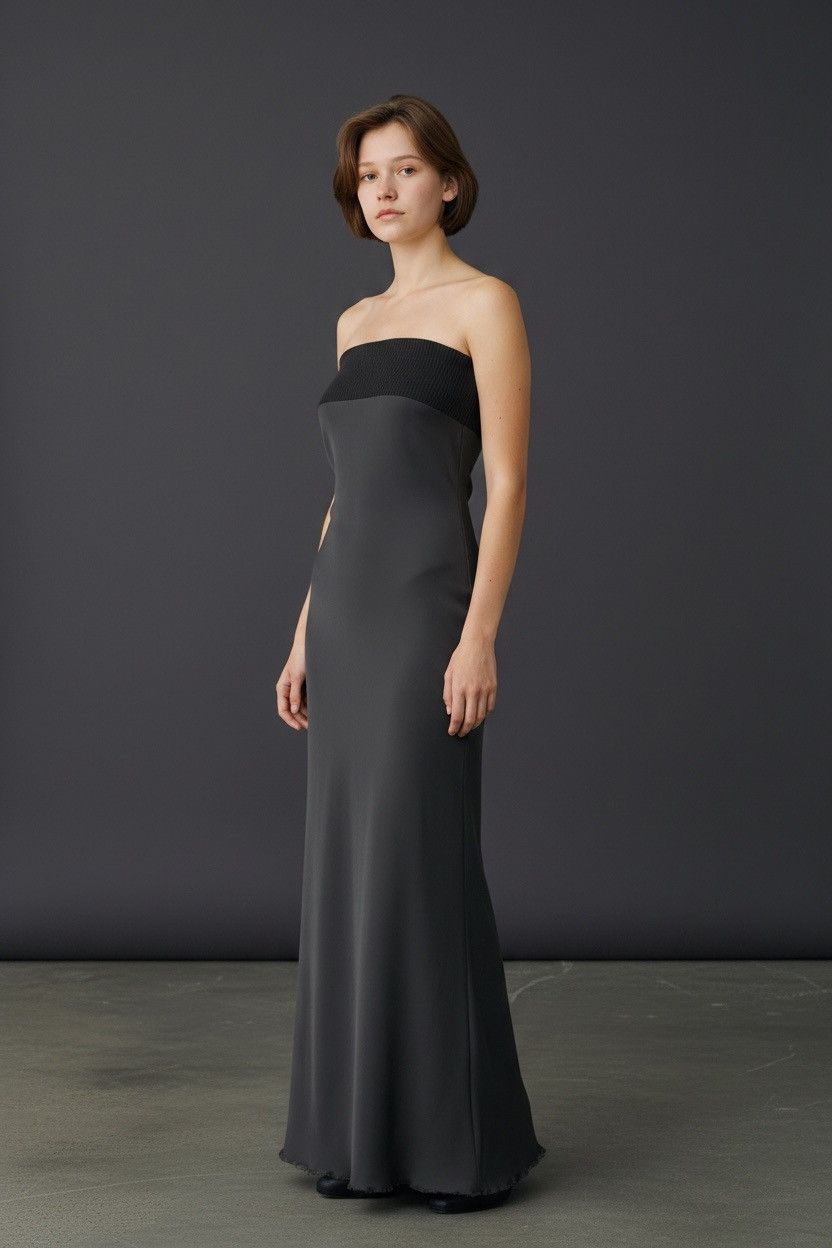Rick Owens RICK OWENS TWO LAYERS SILK SLEEVELESS MAXI DRESS Size M / US 6-8 / IT 42-44 - 1 Thumbnail