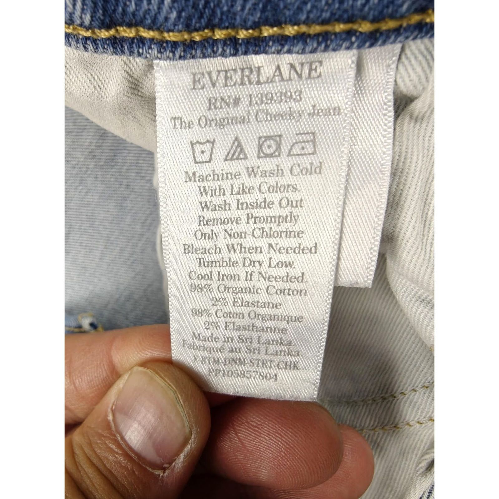 Everlane Everlane Jeans Womens 27 Blue Light Wash High Rise Crop Denim Stretch Size 27" / US 4 / IT 40 - 4 Thumbnail