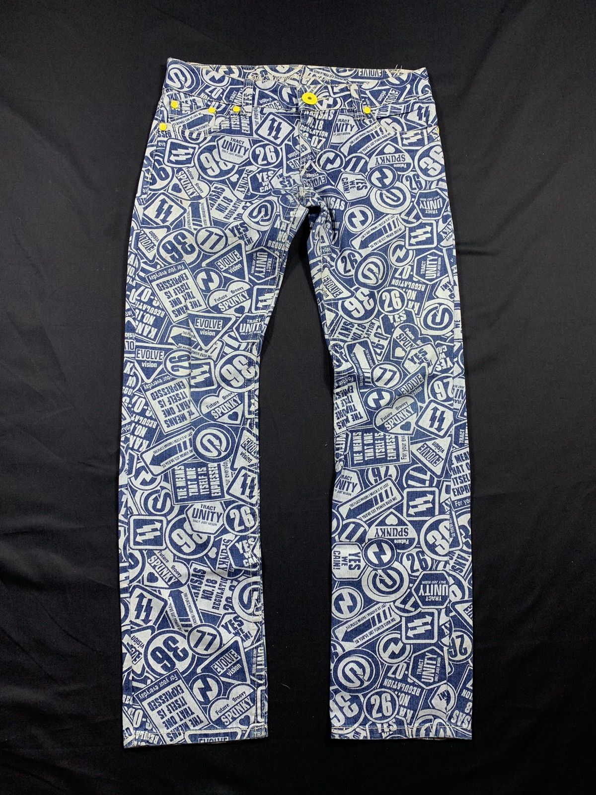 Hysteric Glamour Japanese Original Jeans Full Print Hysteric Style Y2K Size US 32 / EU 48 - 2 Thumbnail