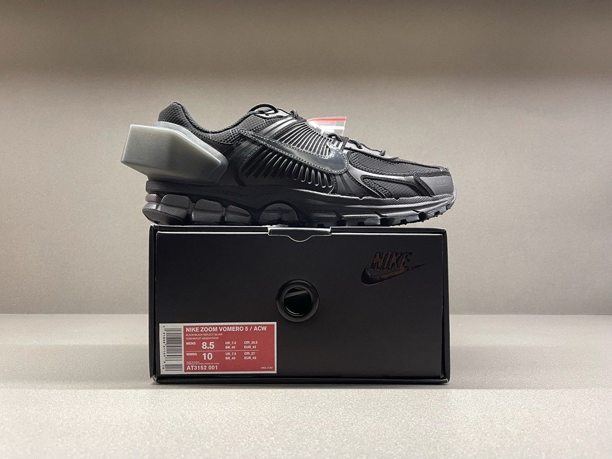 A-COLD-WALL* × Nike Nike Zoom Vomero 5 A Cold Wall Black ACW Size US 8.5 / EU 41-42 - 3 Thumbnail