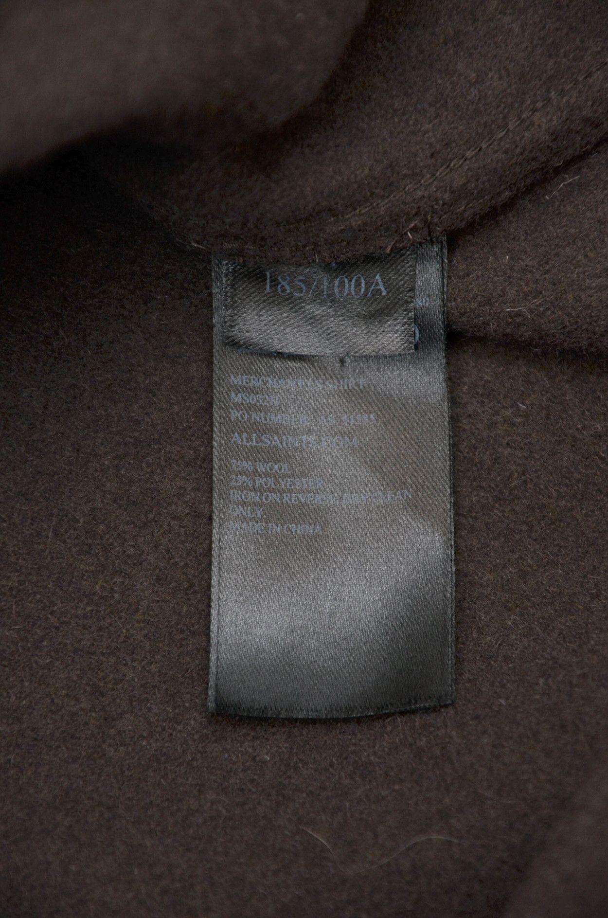 Allsaints ALLSAINTS Wool Brown Casual Overshirt Jacket - M Size US M / EU 48-50 / 2 - 8 Thumbnail