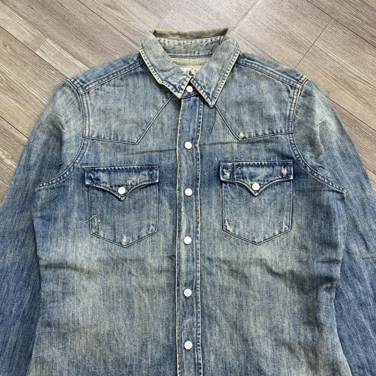 Polo Ralph Lauren Vintage Polo Ralph Lauren Distressed Cowboy Western Shirt Size M / US 6-8 / IT 42-44 - 2 Thumbnail