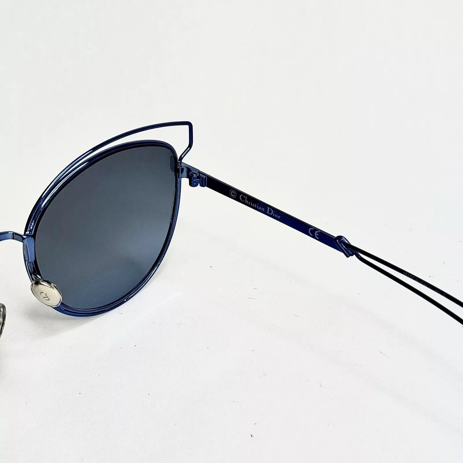 Christian Dior Monsieur CHRISTIAN DIOR SIDERAL 2 Black Blue Mirrored Metal SIDERAL2 Size ONE SIZE - 3 Thumbnail