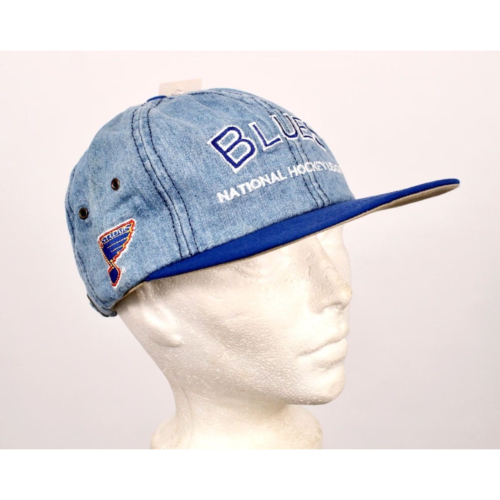 Vintage VINTAGE AJD St Louis Blues Hockey Cap 1990s NHL Adjustable Blue 90s Size ONE SIZE - 6 Thumbnail