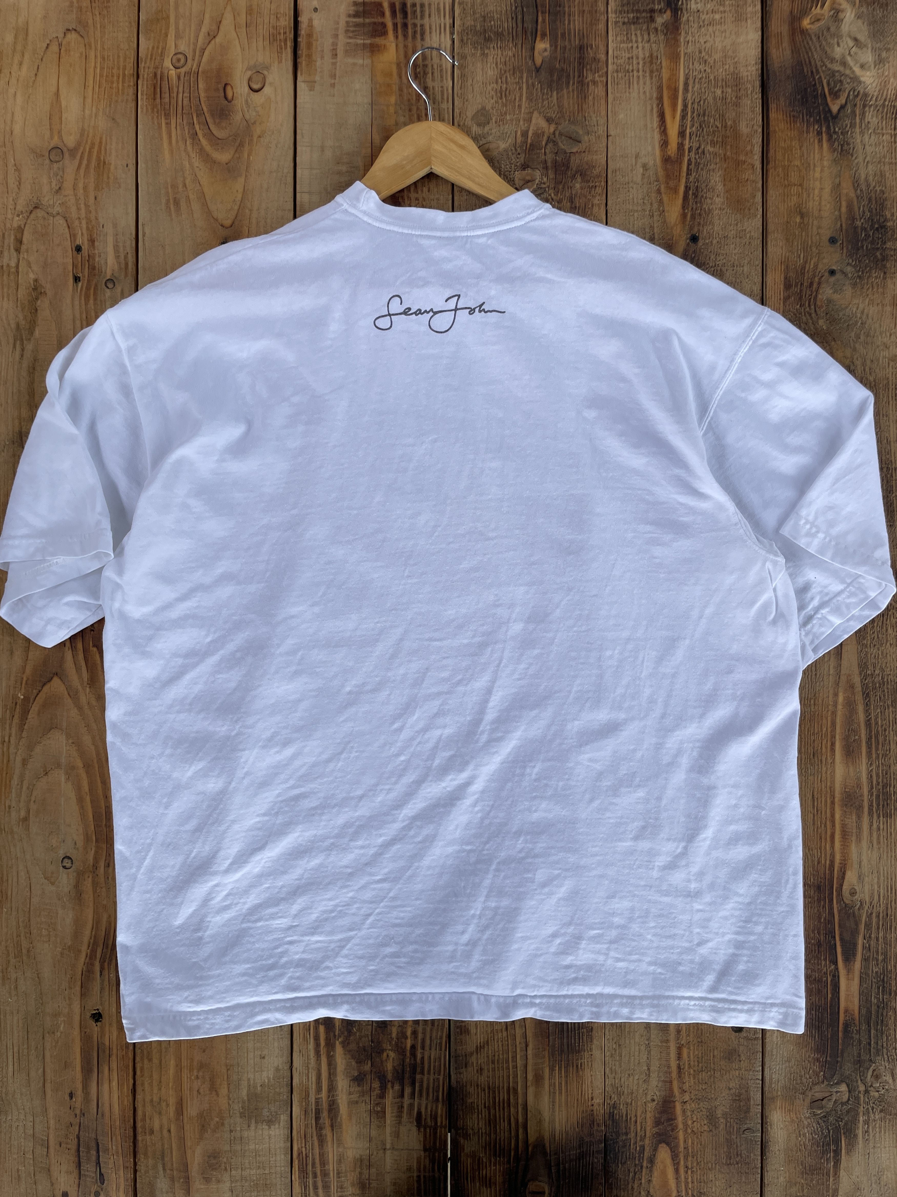 Sean John Sean John Vintage Y2K White Oversized T-Shirt Size XL Size US XL / EU 56 / 4 - 3 Thumbnail