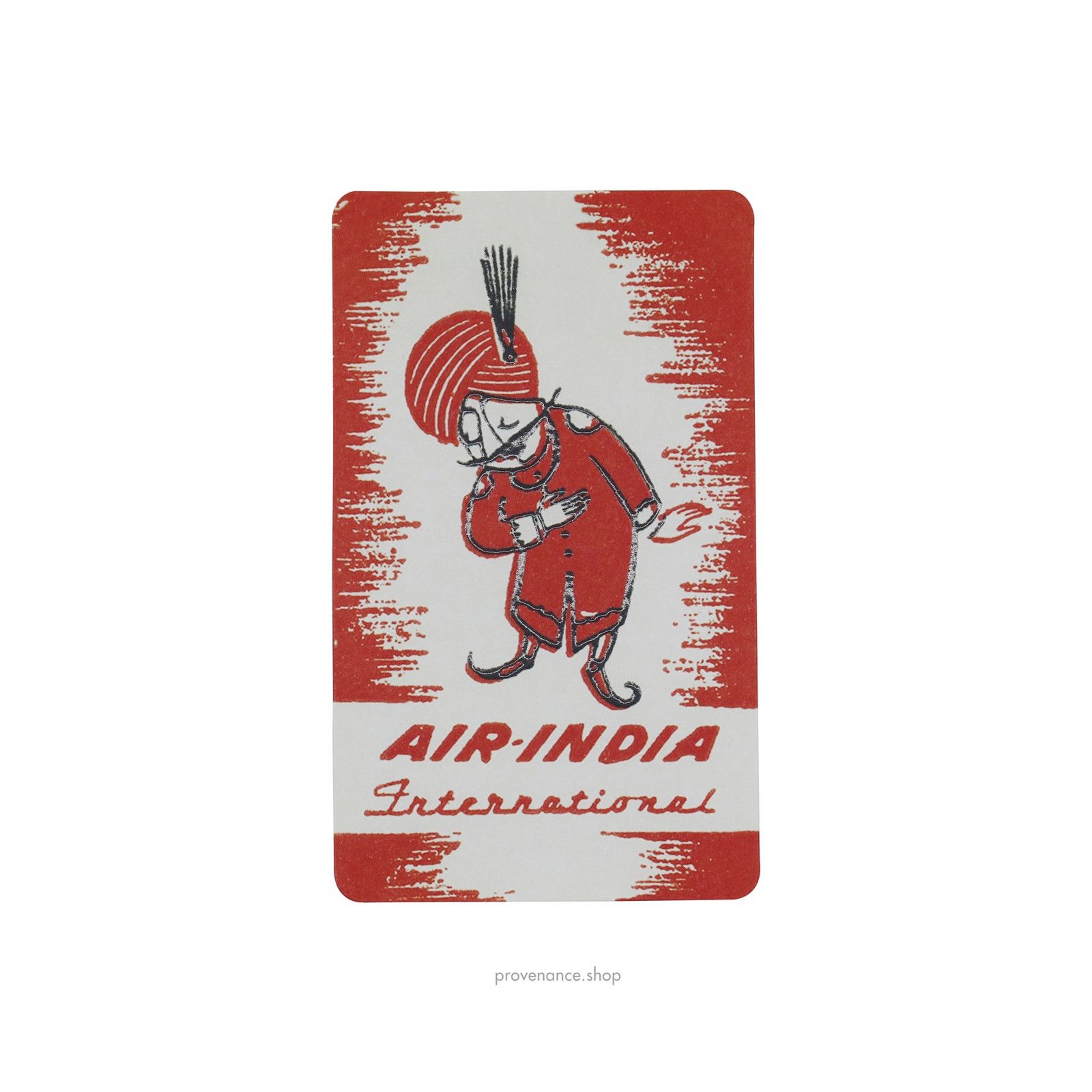 Louis Vuitton 🔴Airline Label Postcard Sticker- AIR INDIA INTERNATIONAL Size ONE SIZE - 1 Thumbnail