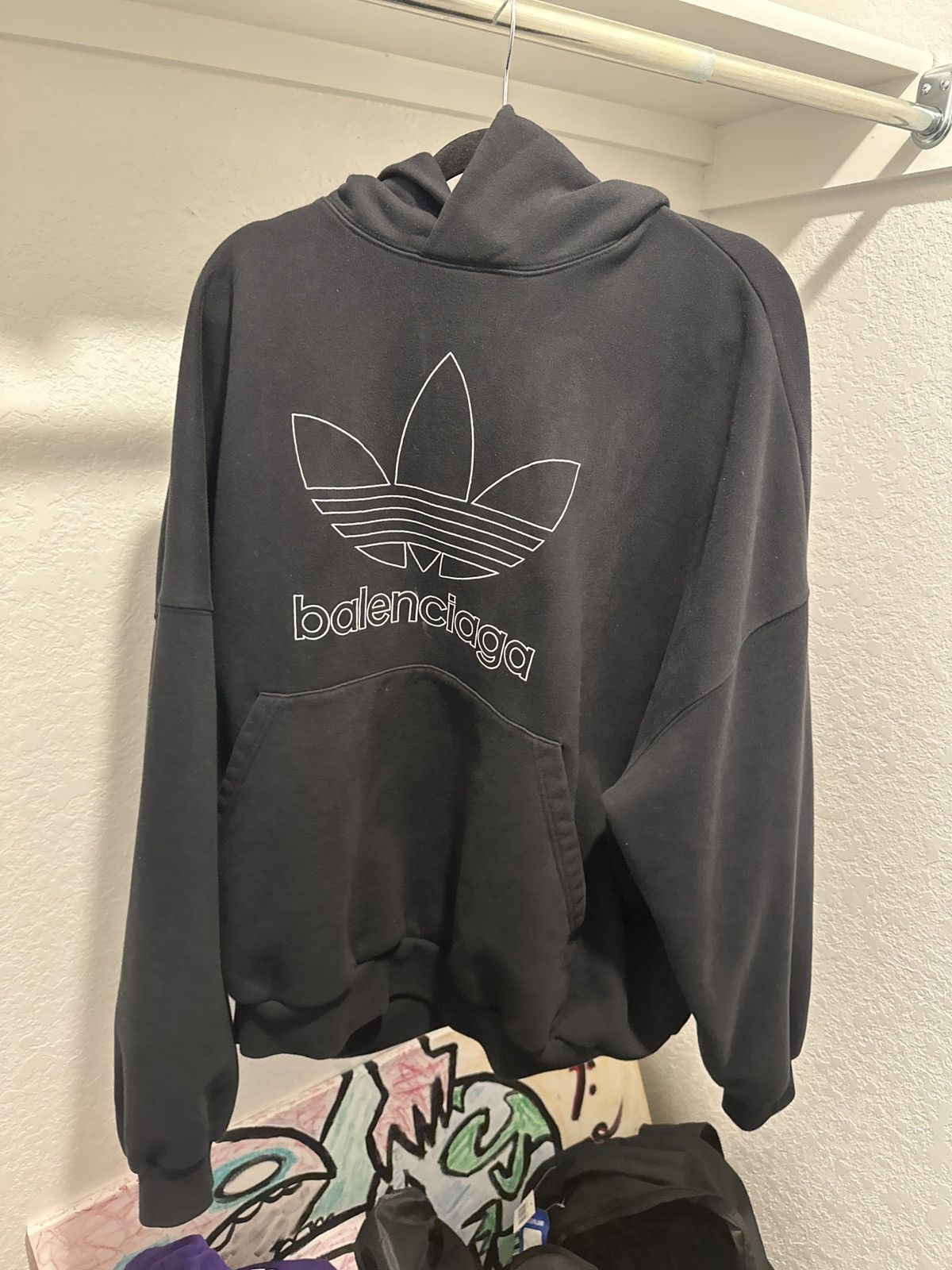 Adidas × Balenciaga Balenciaga adidas hoodie Size US M / EU 48-50 / 2 - 1 Thumbnail
