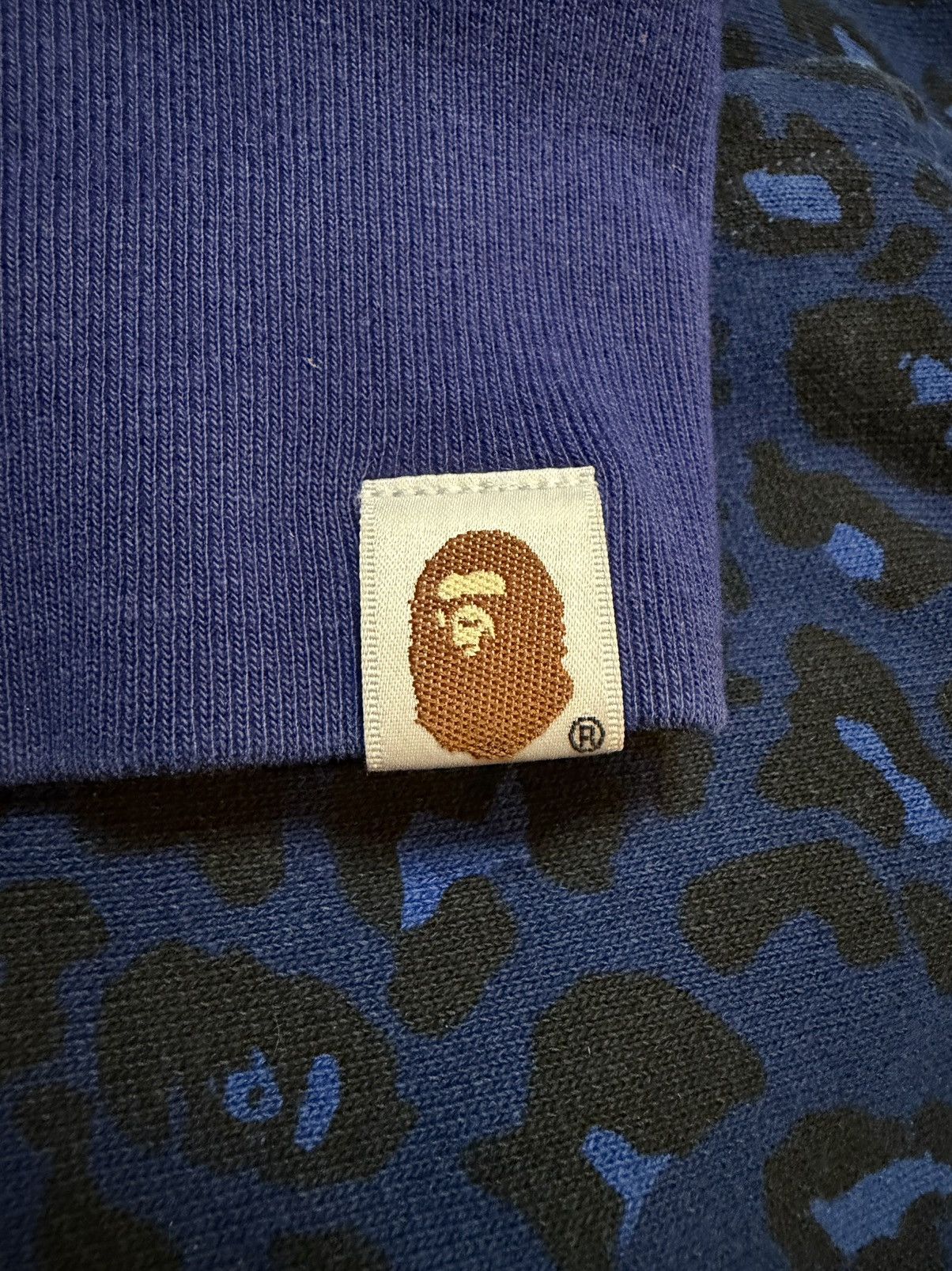 Bape A Bathing Ape Blue Cheetah Tiger Shark Full Zip Shark Hoodie Size US M / EU 48-50 / 2 - 10 Thumbnail