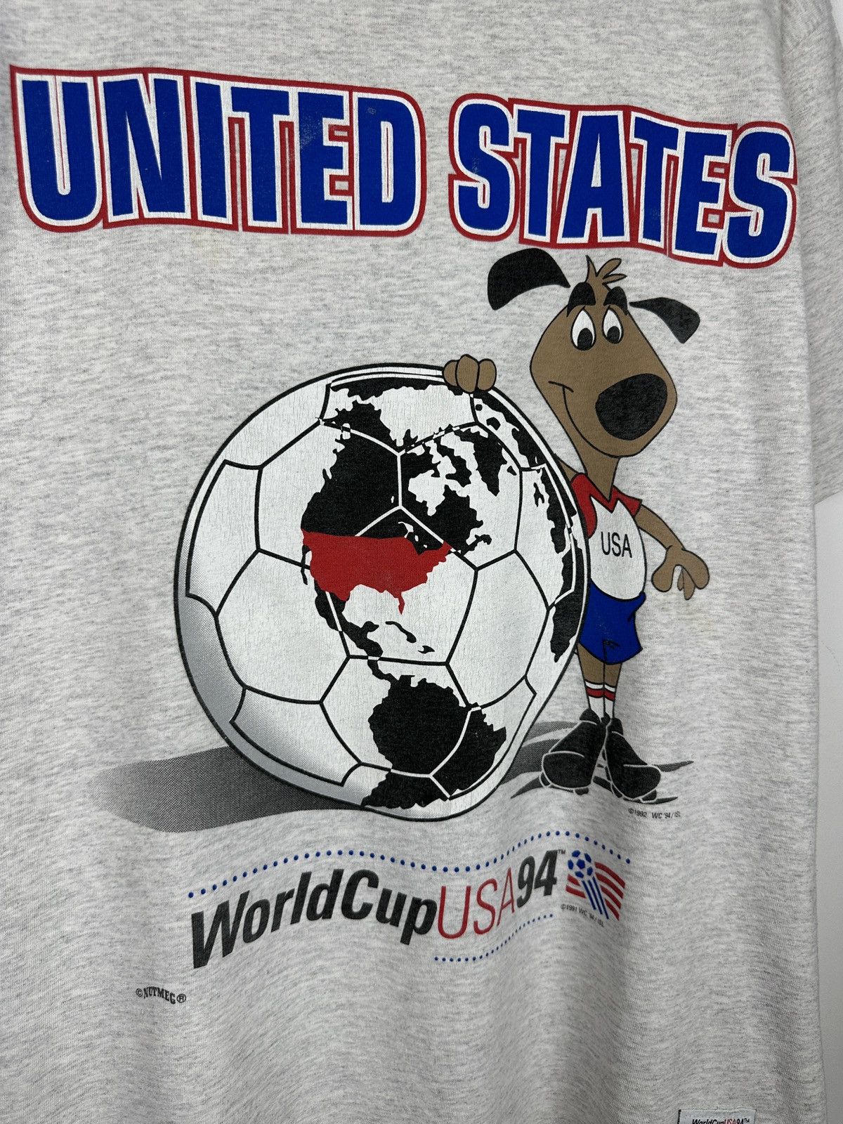 Vintage 90s Vintage Nutmeg World Cup USA United States T Shirt Tee Size US XL / EU 56 / 4 - 3 Thumbnail