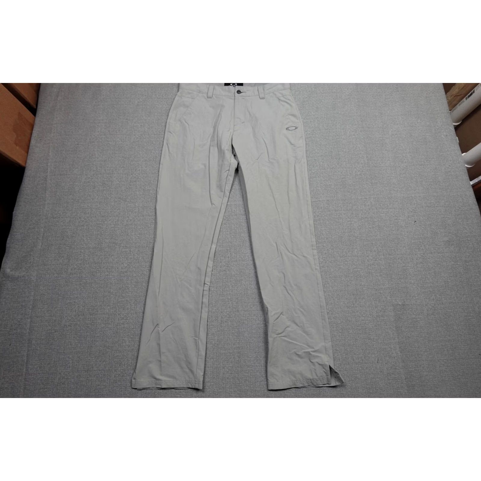 Oakley Oakley Mens Gray Chino Pants 33x34 Lightweight Regular Fit Casual Golf Outdoor Size US 33 - 3 Thumbnail