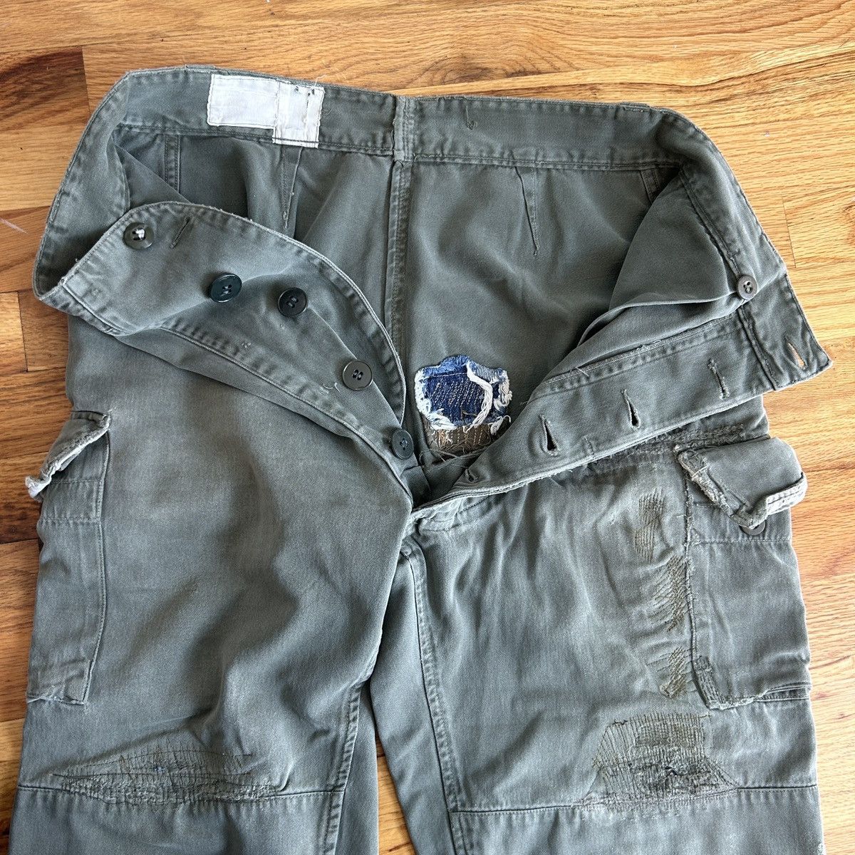 Vintage Vintage Parisian military cargo pants/capris Size US 31 - 1 Thumbnail