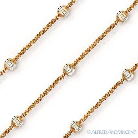 Other Bead & Roc Link Chain Bracelet in .925 Sterling Silver Size ONE SIZE - 1 Preview