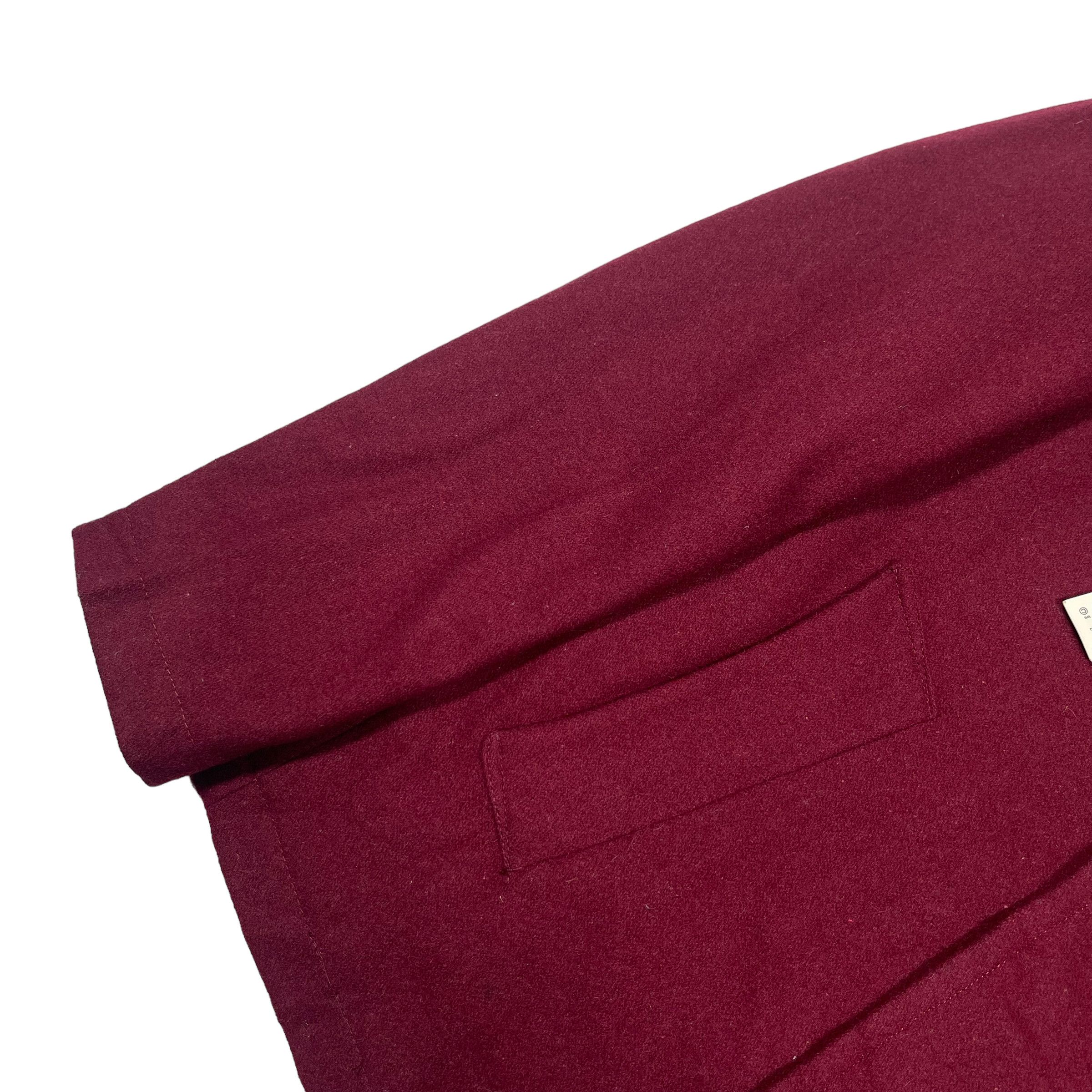In The Attic × semanticdesign Semantic Design Wool Maroon Minimalist Jacket Size US L / EU 52-54 / 3 - 4 Thumbnail