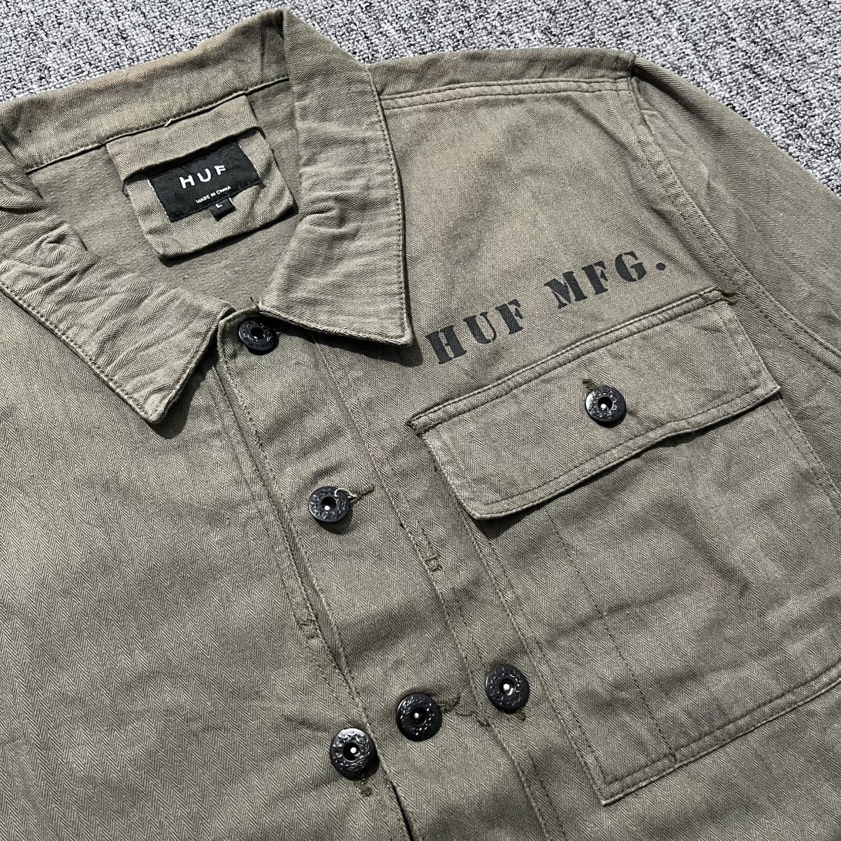 Huf Huf x Spam p-44 herringbone jacket outer Size US L / EU 52-54 / 3 - 2 Thumbnail