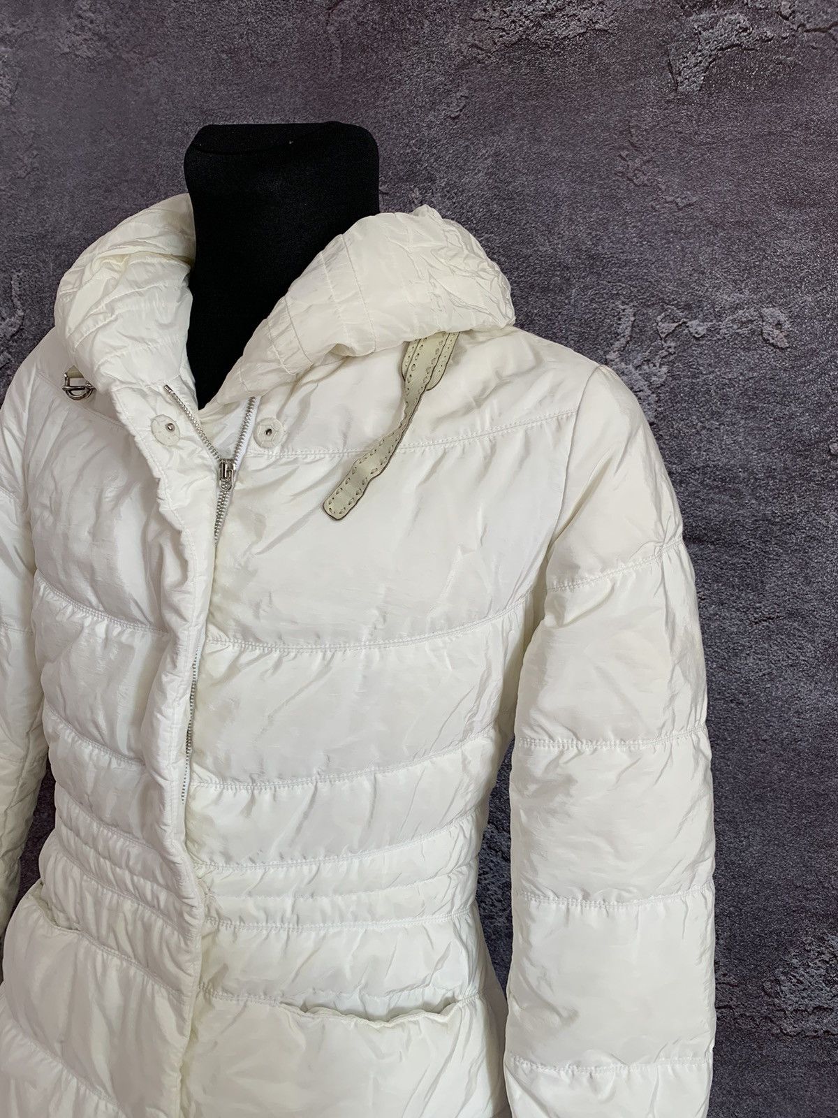 Ermanno Scervino ERMANNO SCERVINNO White Down Puffer Jacket Women’s L size Size L / US 10 / IT 46 - 6 Thumbnail