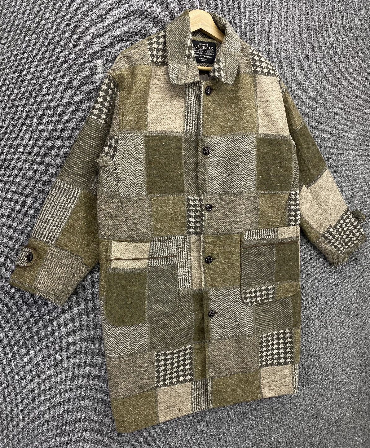 Japanese Brand Vintage Cube Sugar Patchwork Kapital Inspired Long Jacket Size US M / EU 48-50 / 2 - 2 Thumbnail