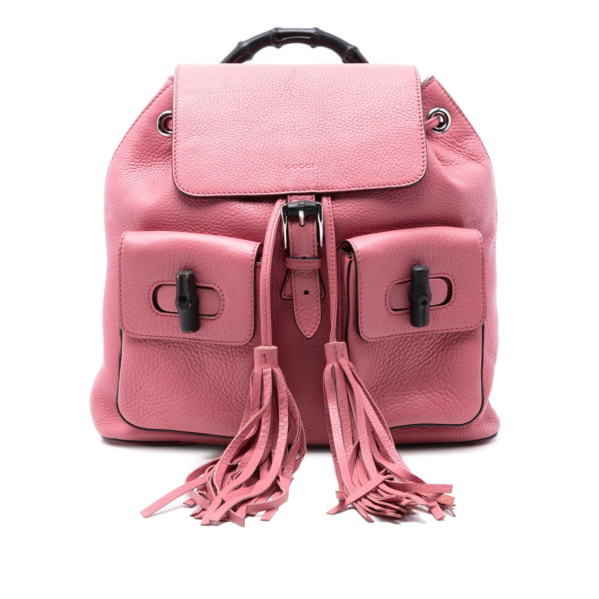 Gucci Leather Bamboo Tassel Backpack Size ONE SIZE - 1 Thumbnail