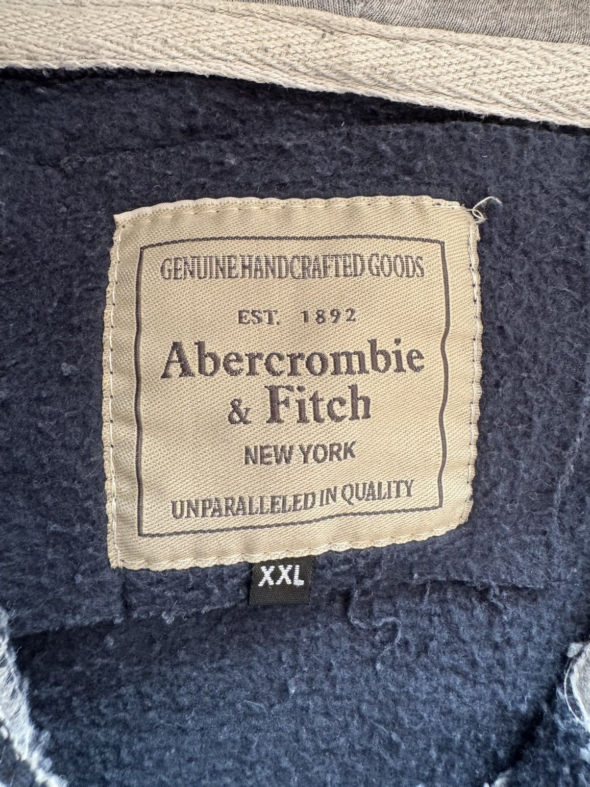 Abercrombie & Fitch ABERCOMBIE & FITCH VINTAGE QUALITY ZIP HOODIE SWEATSHIRT Size US M / EU 48-50 / 2 - 4 Thumbnail