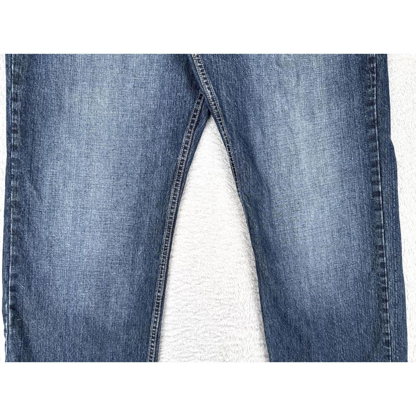Phat Farm Phat Farm Jeans Mens 36x33 Blue Denim Eagle Graphic Back Pocket Streetwear Jeans Size US 36 / EU 52 - 4 Thumbnail