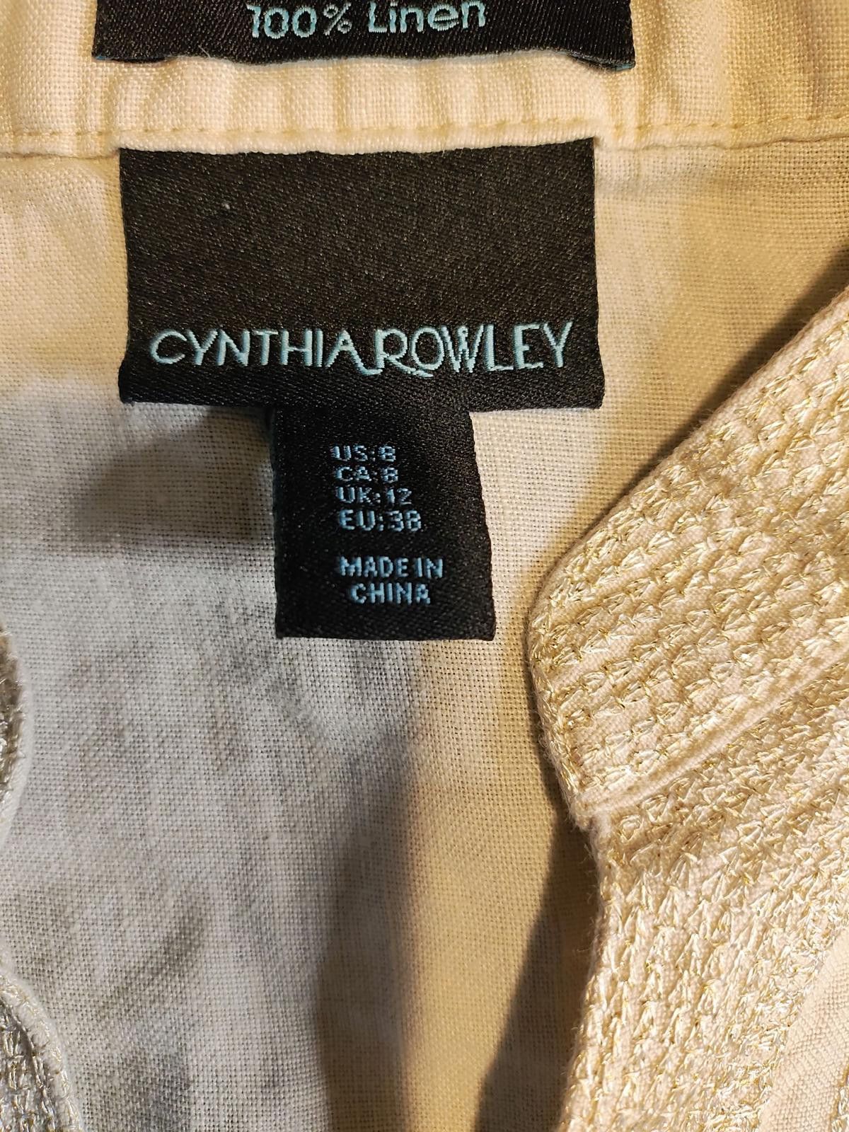 Other Cynthia Rowley Sleeveless Casual Dress/Embellished Neckline Size M / US 6-8 / IT 42-44 - 6 Thumbnail