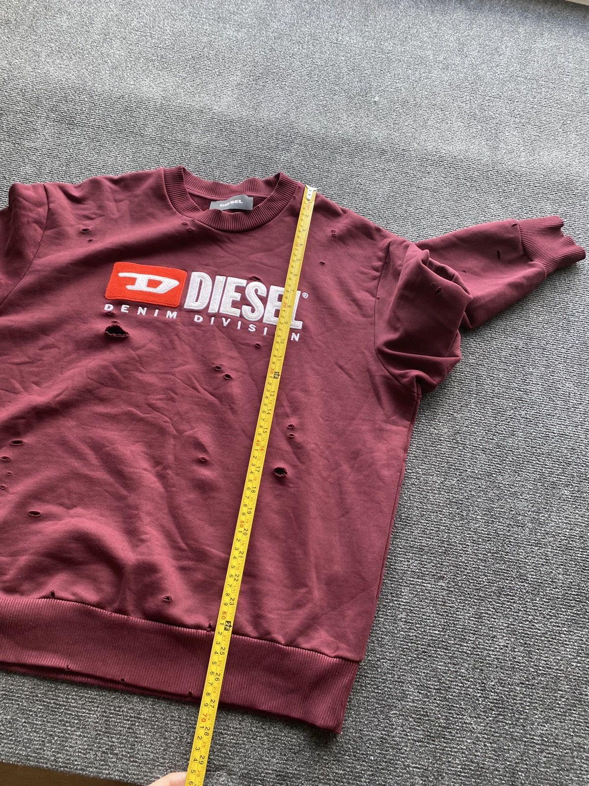 Diesel 🔥Diesel distressed mens sweatshirt punk opium Size US S / EU 44-46 / 1 - 10 Thumbnail