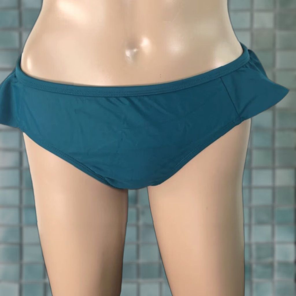 Vintage Coastal Bikini Swim Bottom Ladies Blue Stretch Lined Elastic Waist S New Size 28" / US 6 / IT 42 - 1 Thumbnail