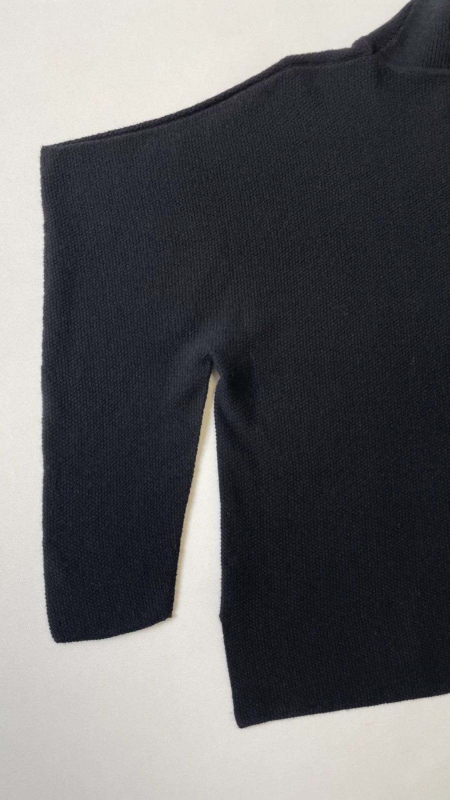 Issey Miyake Black Wool ‘Angular Arms’ Sweater Size US M / EU 48-50 / 2 - 13 Thumbnail