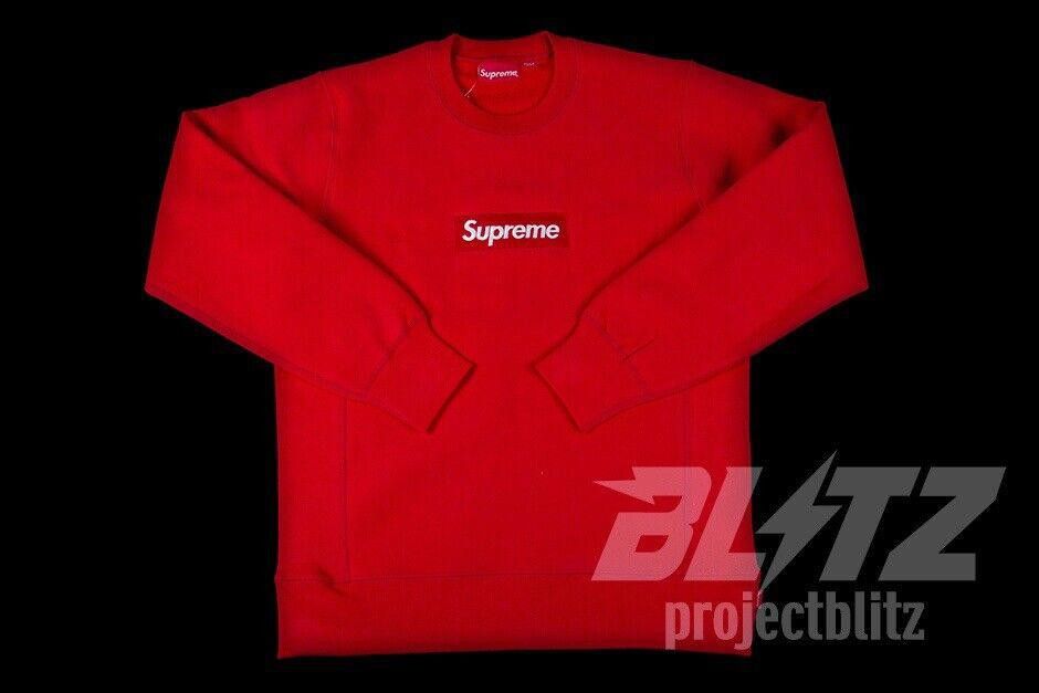 Supreme FW15 SUPREME BOX LOGO CREWNECK SWEATSHIRT RED L Size US L / EU 52-54 / 3 - 2 Thumbnail