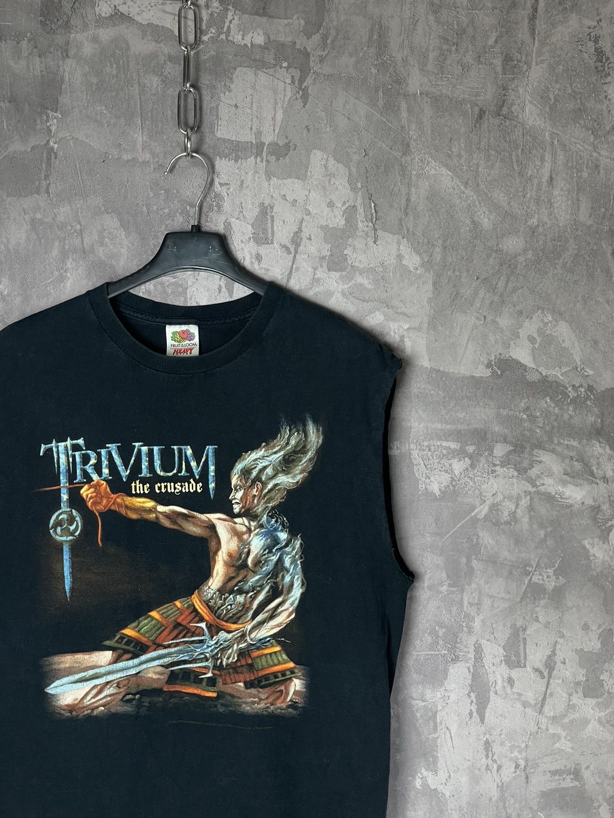 Band Tees × Vintage Vintage 1999s TRIVIUM Faded Band T Shirt Tee Size US M / EU 48-50 / 2 - 4 Thumbnail