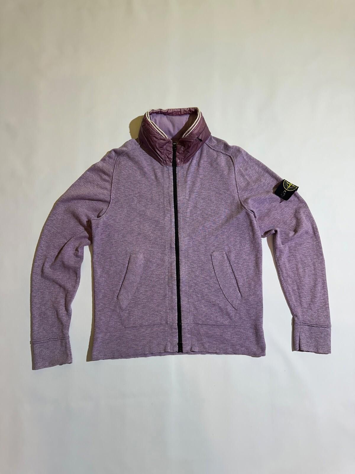 Stone Island Nylon Hood Wool Full Zip Hoodie Sz M
