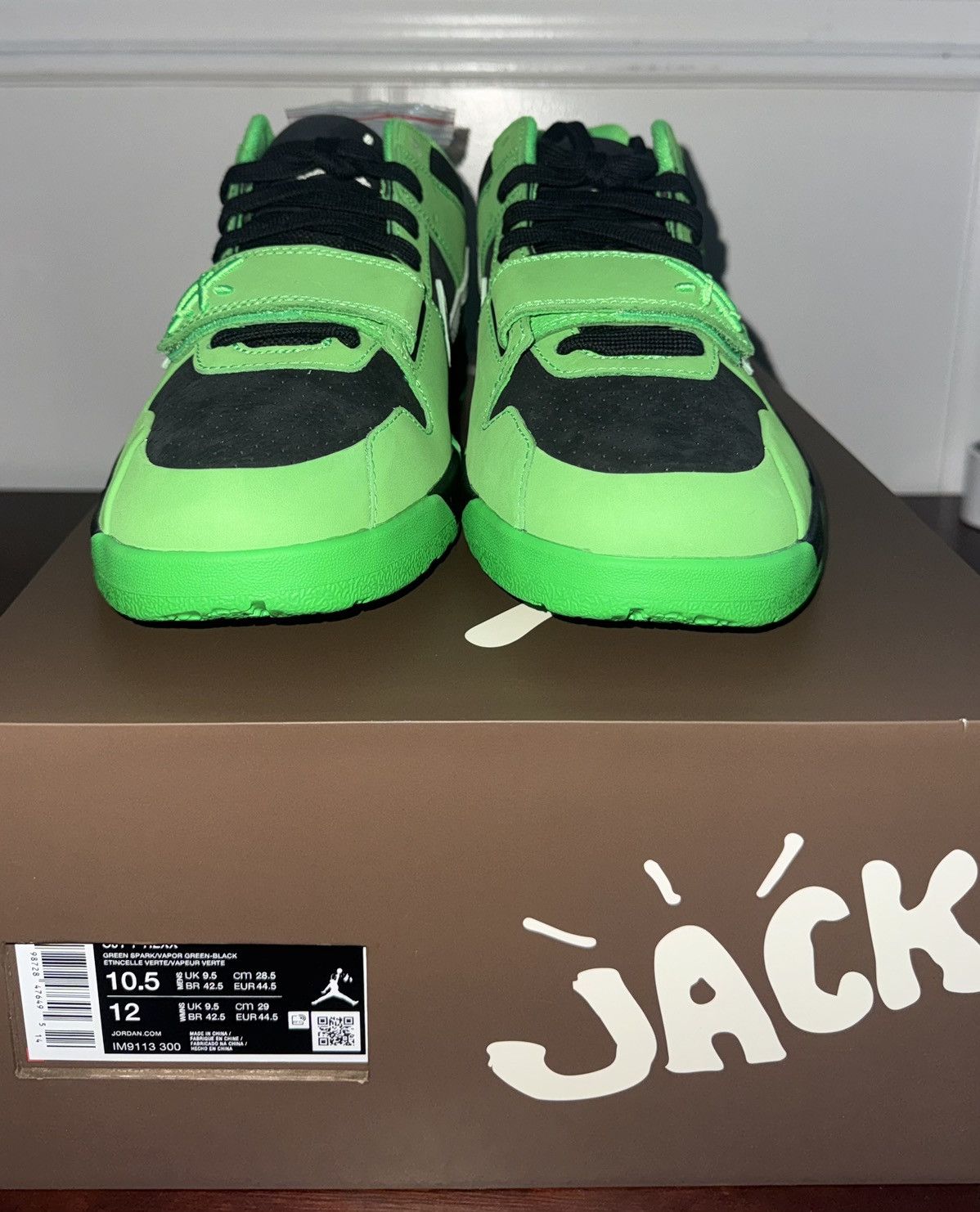 Nike × Travis Scott Jordan CJ1 T-Rexx Travis Scott Green Spark size 10.5 Size US 10.5 / EU 43-44 - 3 Thumbnail