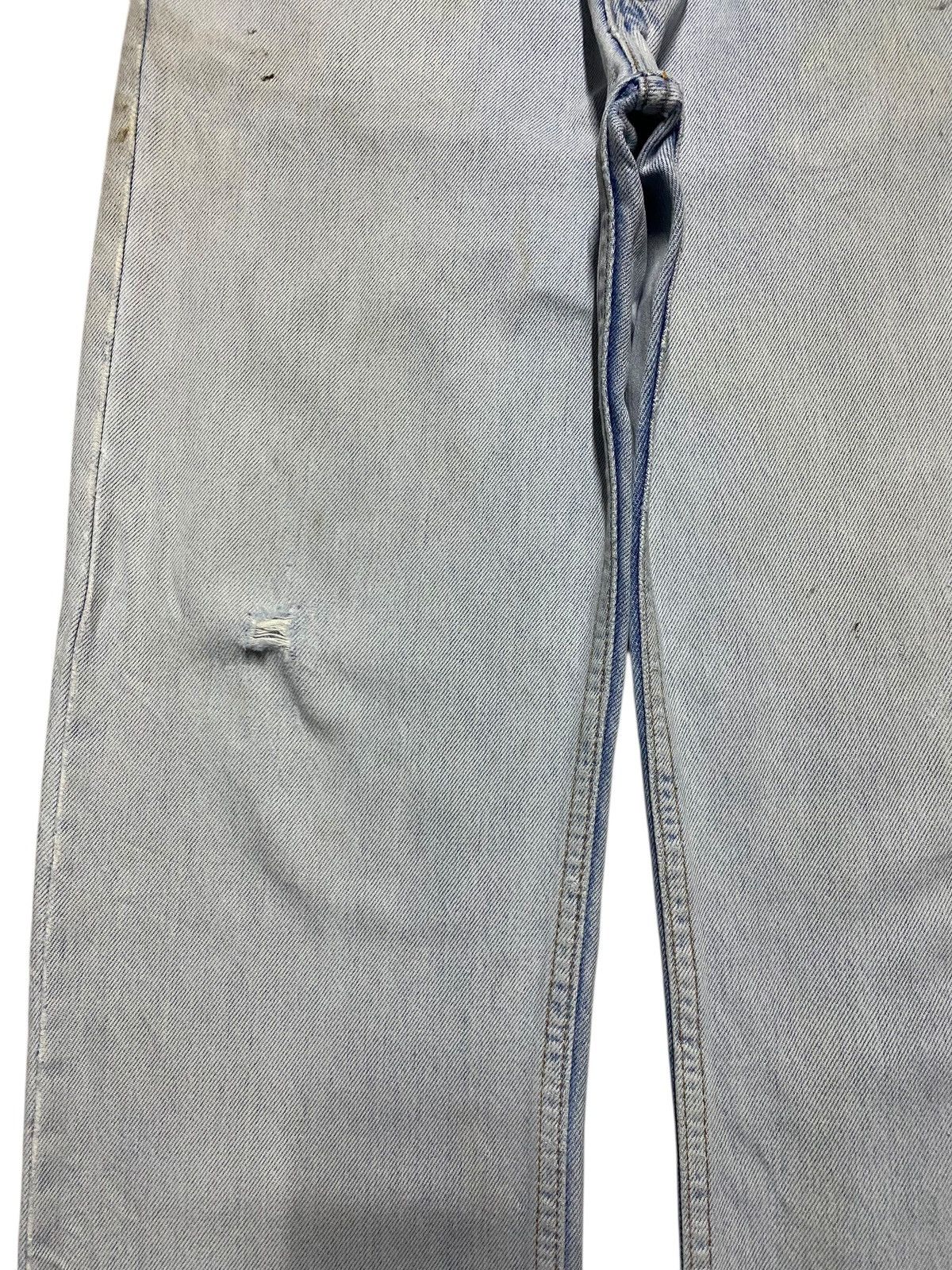 Levi's Vintage Clothing Vtg Levis 501 Orange Tab Light Wash Distressed Loose Jeans Size US 30 / EU 46 - 7 Thumbnail