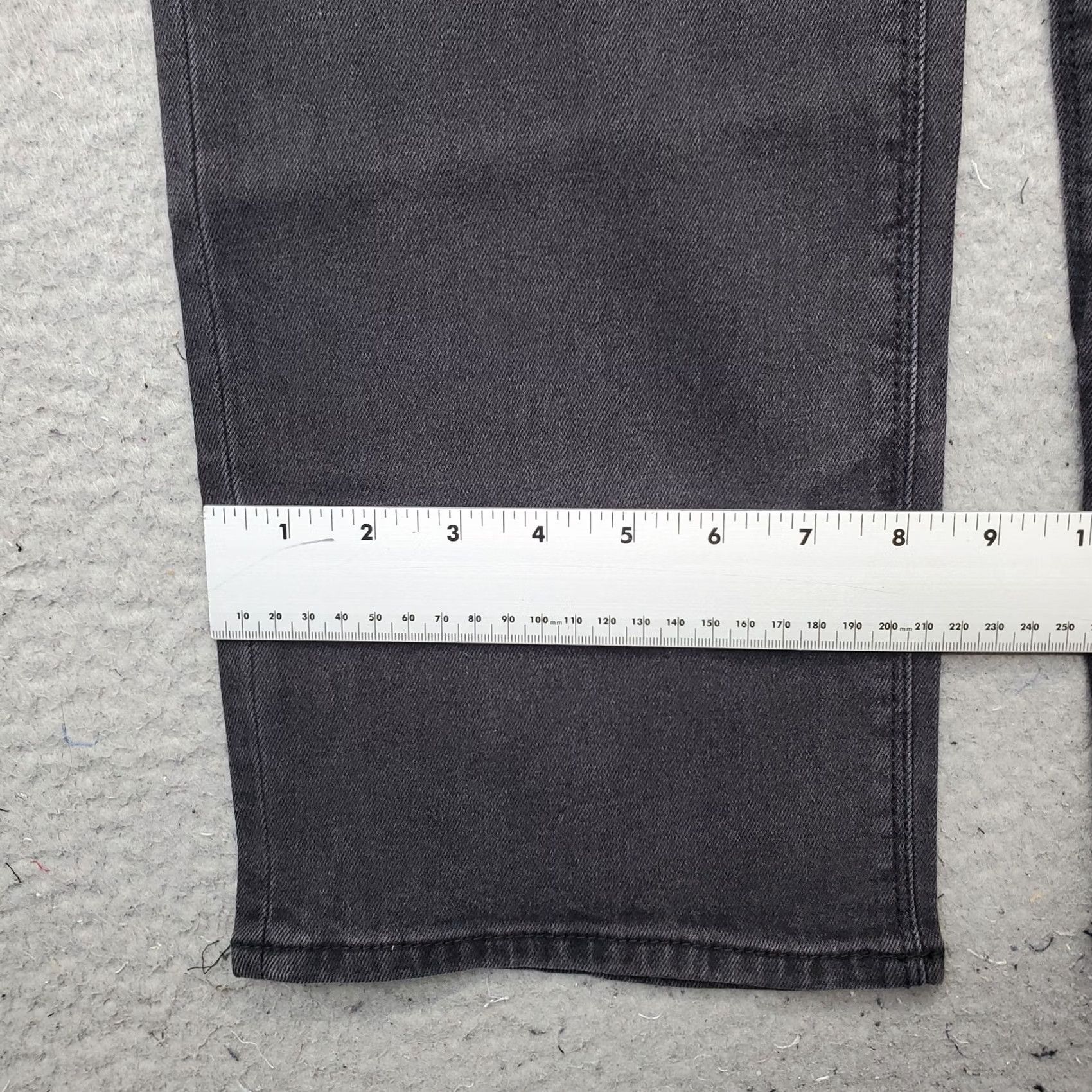 Hudson Hudson Jeans Womens 12 Black Denim Dark Wash Stretch Straight Leg Streetwear Shirt Size 34" / US 12 / IT 48 - 6 Thumbnail